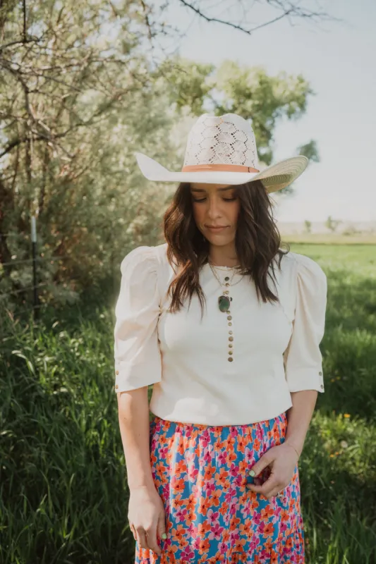 Louisa Top | Cream sold by Goldie Lew