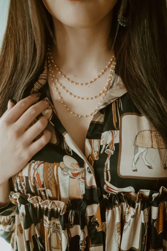 Triple Strand Violet Necklace sold by Goldie Lew