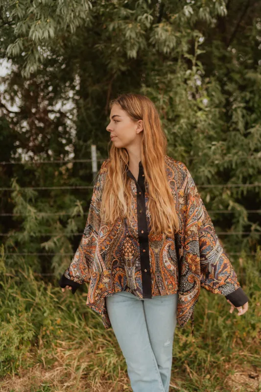 Crazy Paisley Blouse sold by Goldie Lew