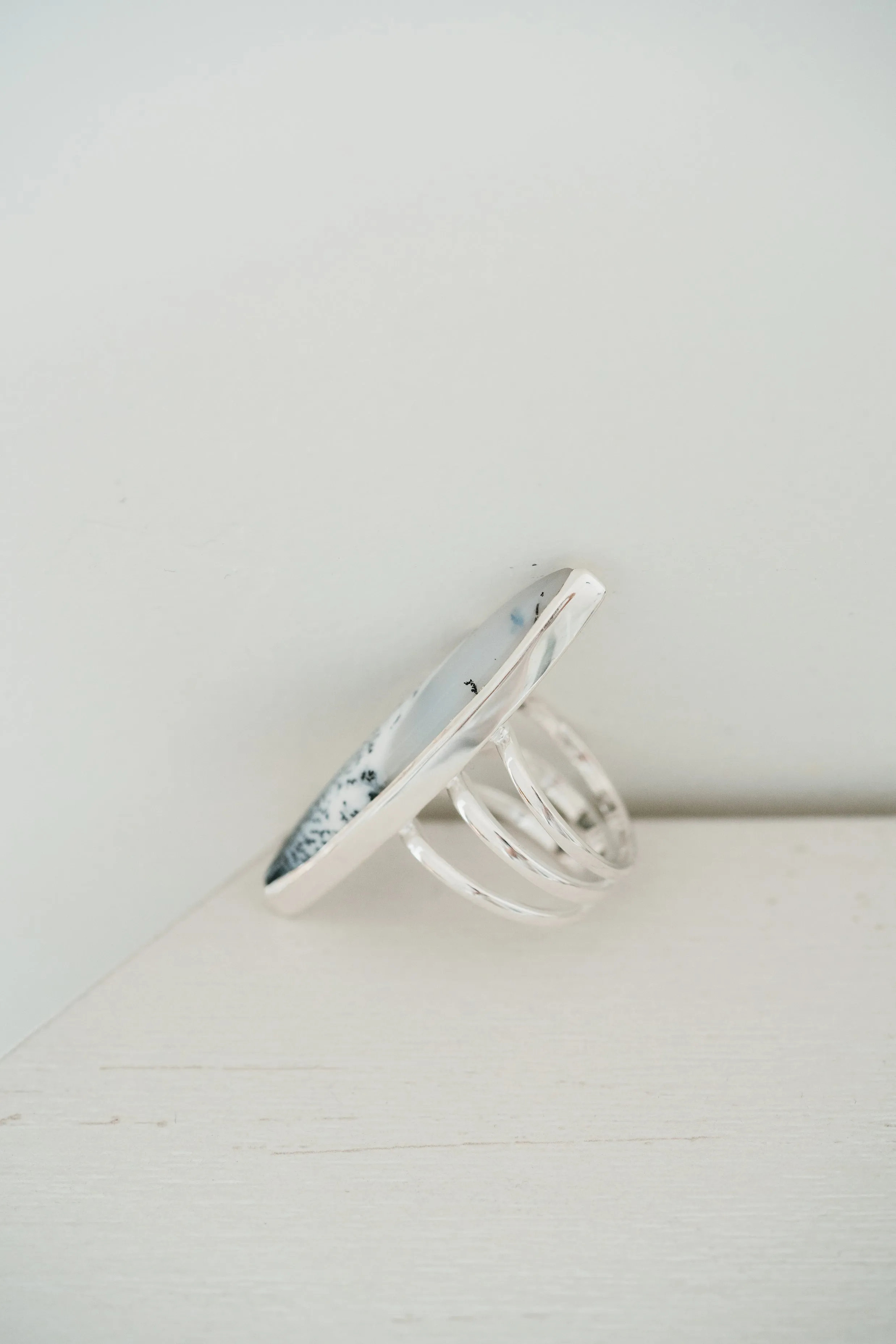 Ruth Ring | Dendritic Opal sold by Goldie Lew product image thumbnail 3