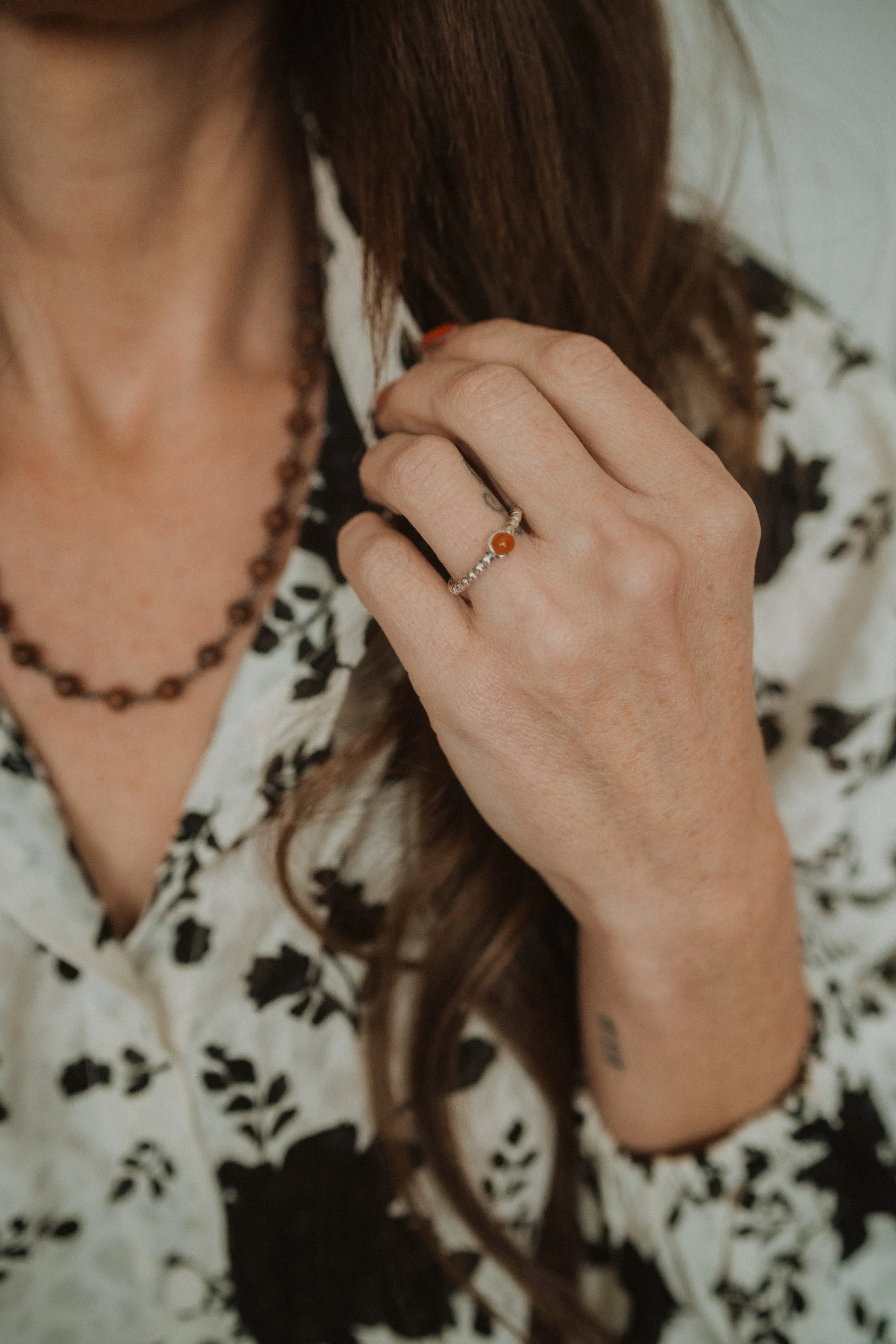 Chanel Ring | Carnelian sold by Goldie Lew product image thumbnail 2