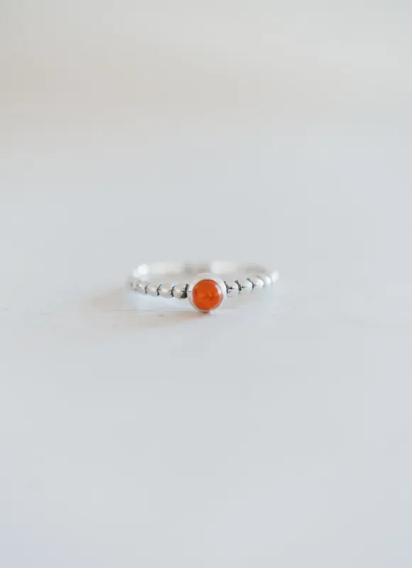 Chanel Ring | Carnelian sold by Goldie Lew