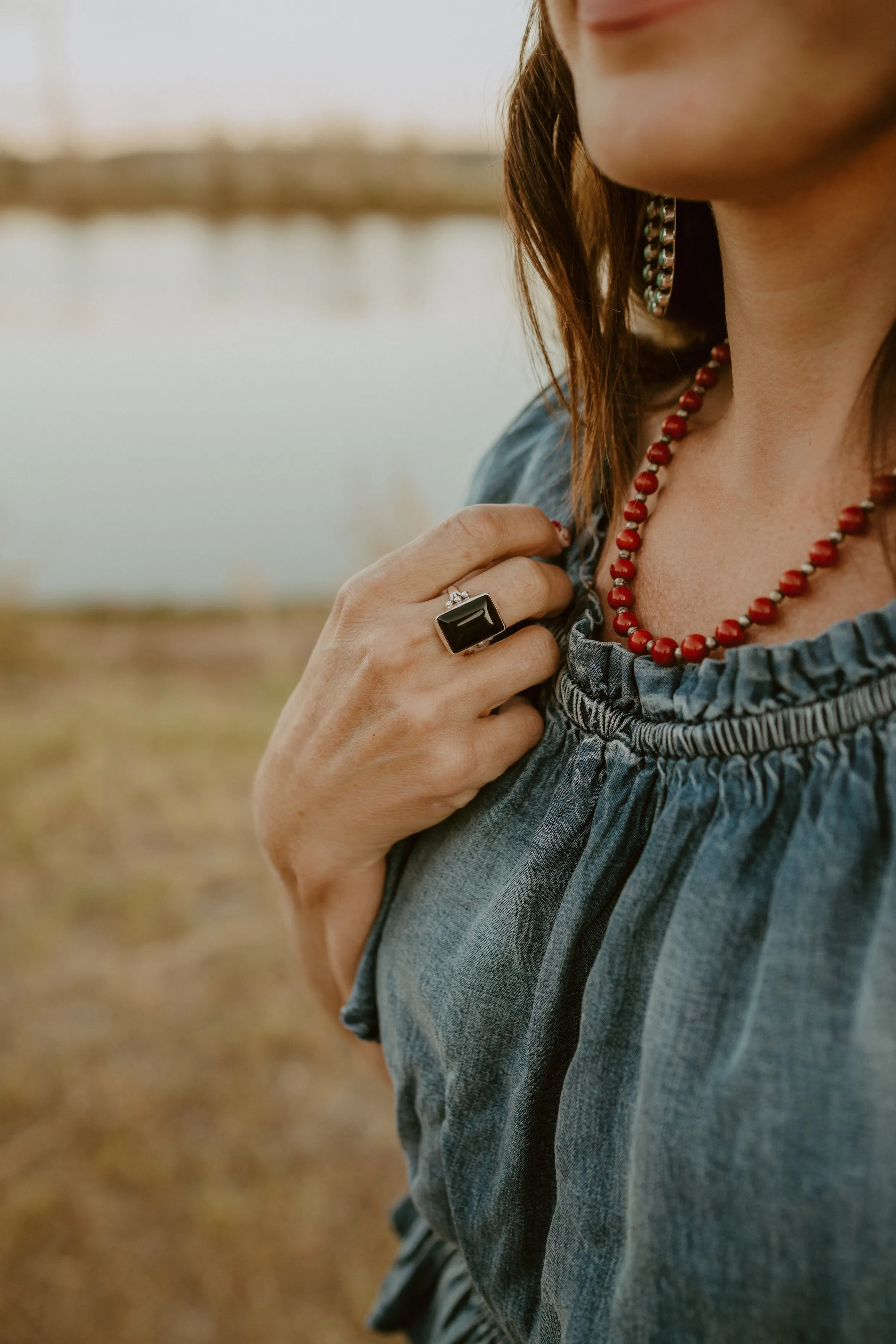 Candace Ring | Black Onyx sold by Goldie Lew product image thumbnail 4