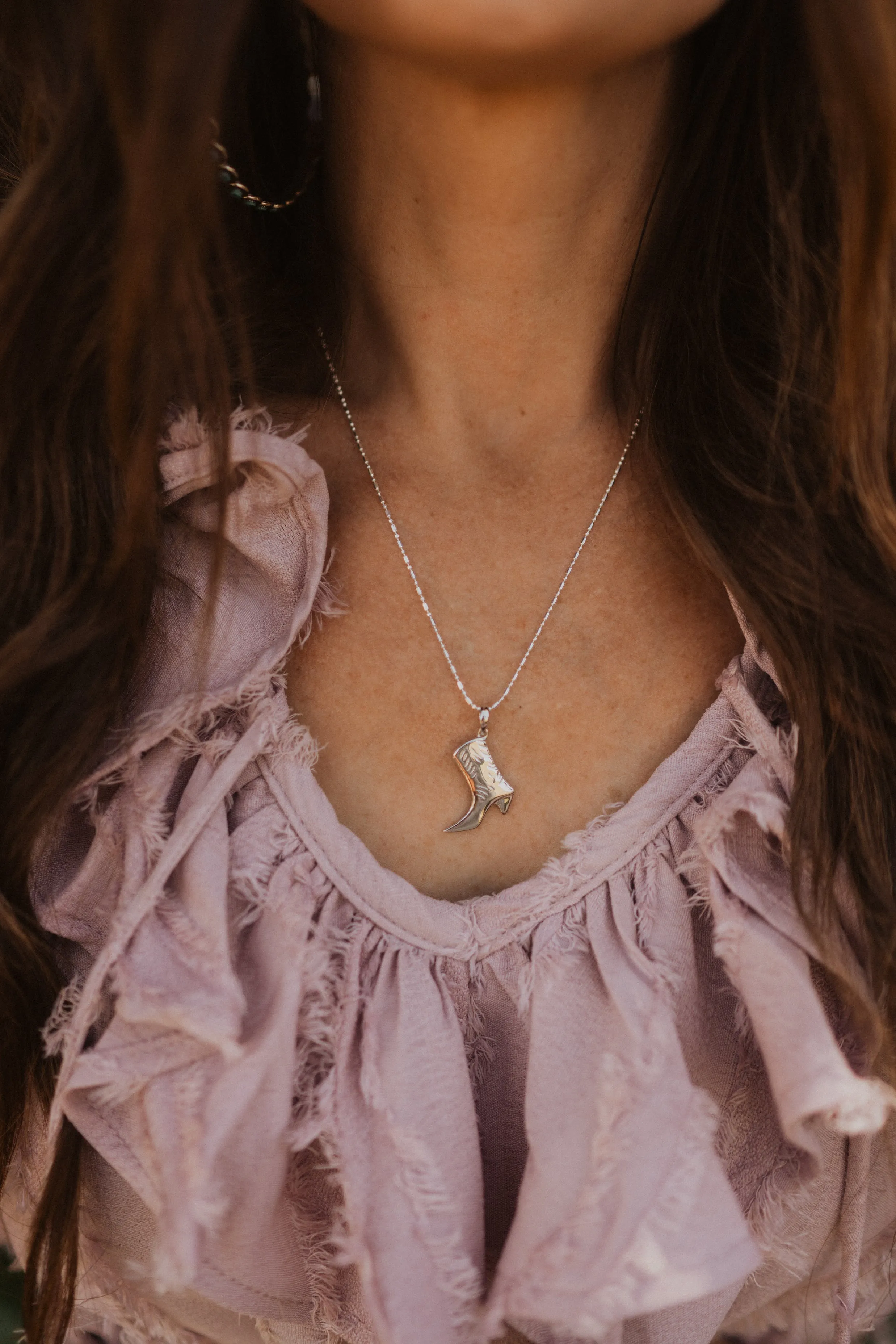 Silver Cowboy Boot sold by Goldie Lew product image thumbnail 2