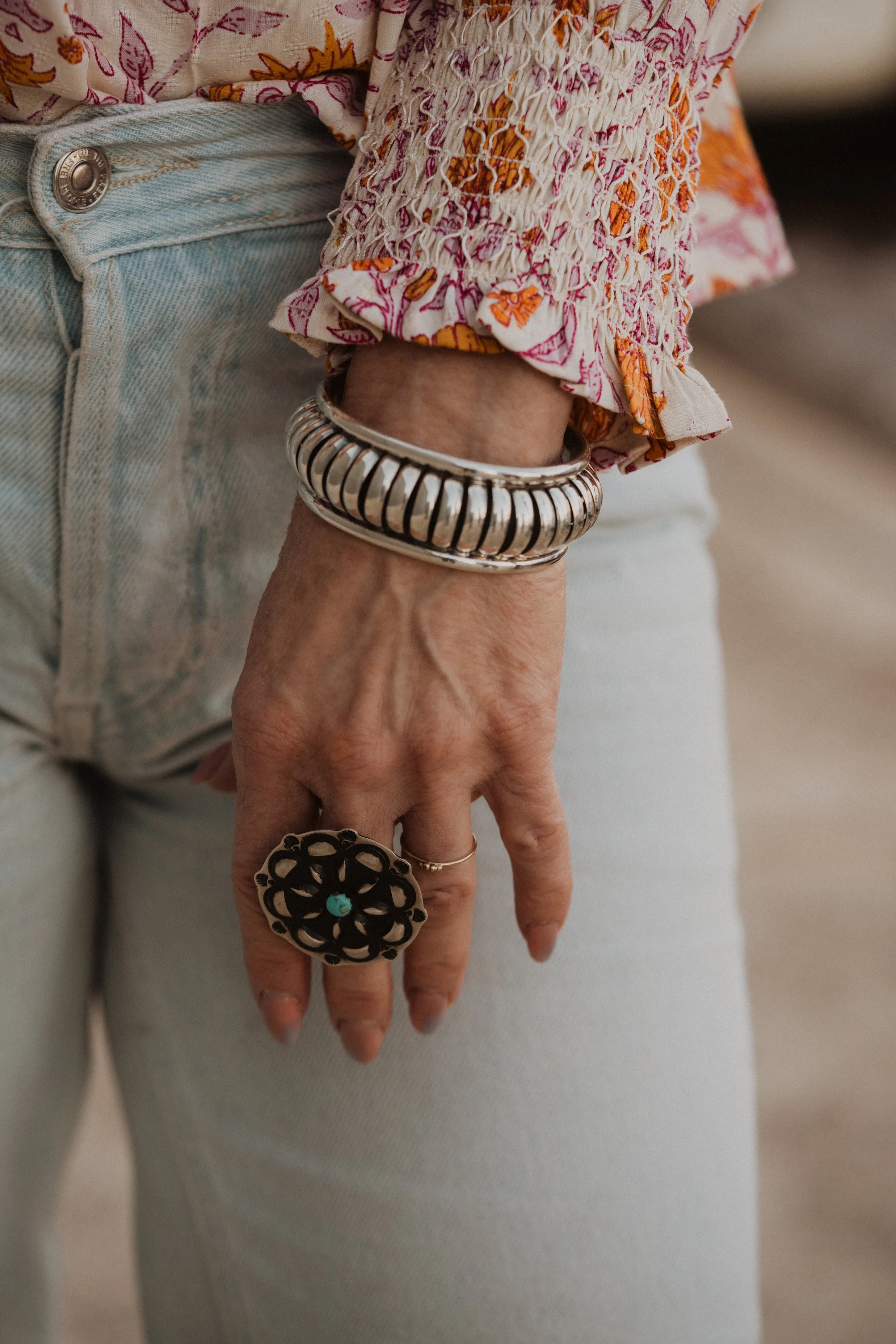 Breckin Ring | Turquoise - FINAL SALE sold by Goldie Lew product image thumbnail 3