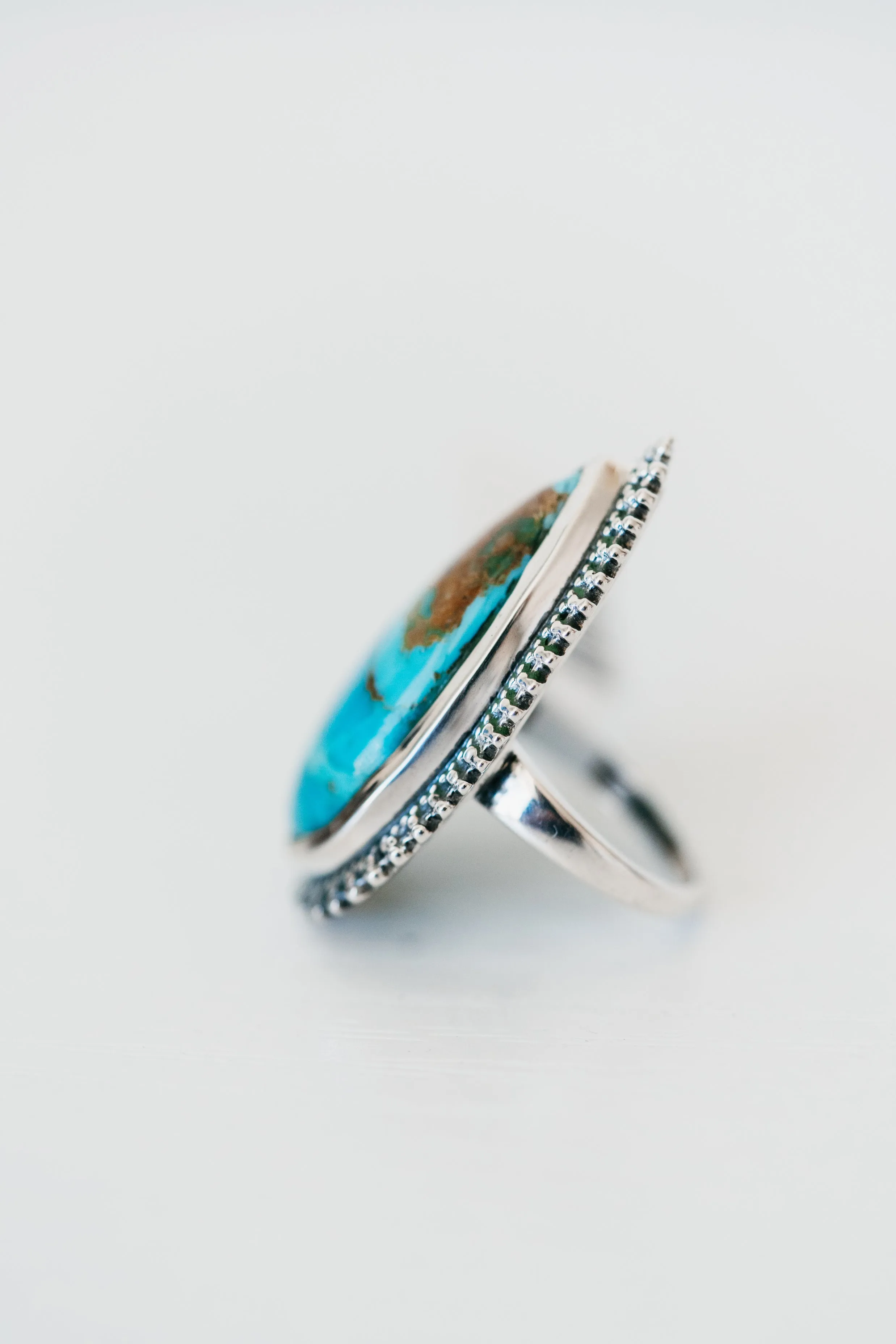 Pierre Ring | Boulder Turquoise sold by Goldie Lew product image thumbnail 4