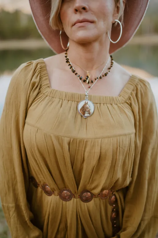 Saffron Necklace Set sold by Goldie Lew