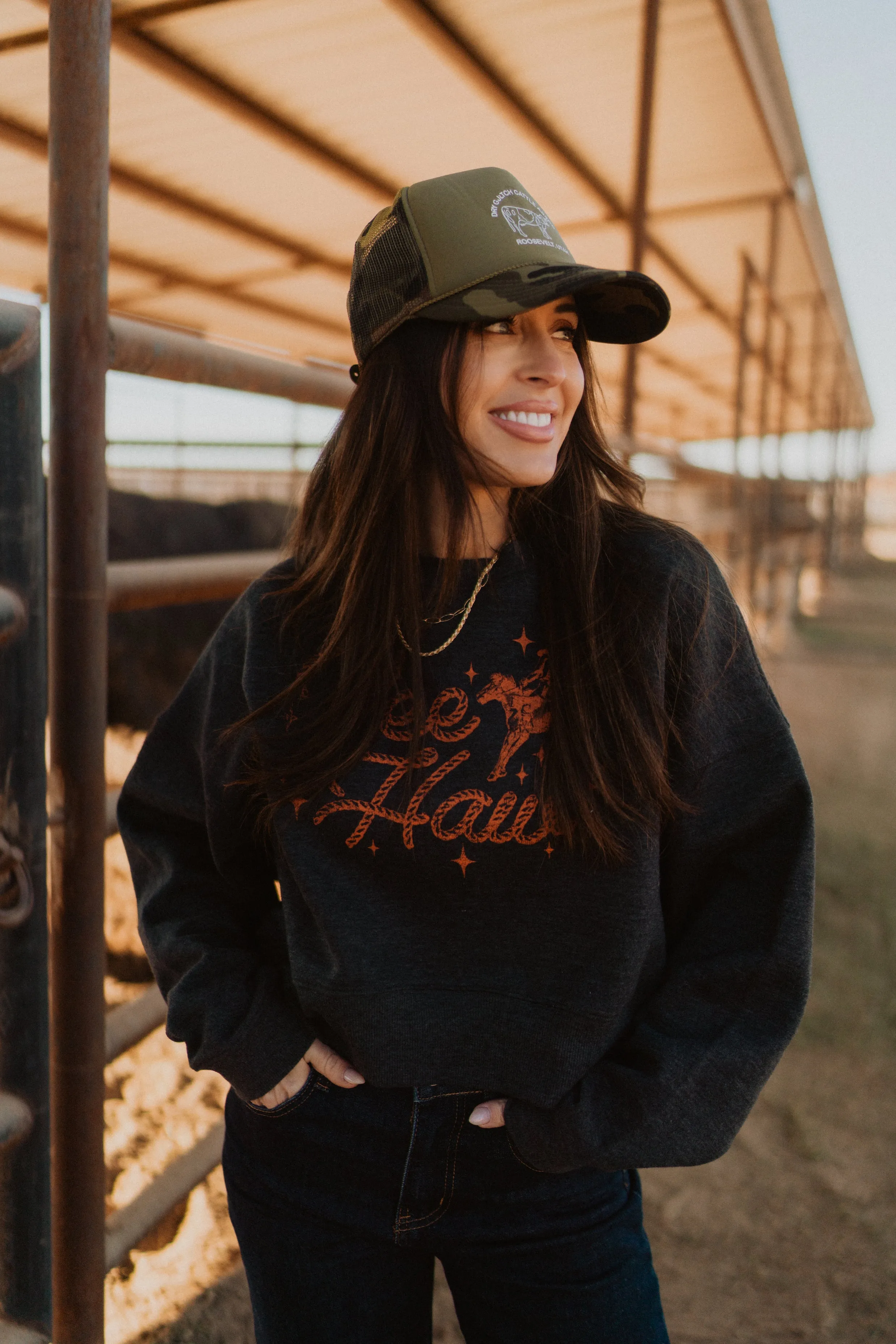 Yeehaw Cowboy Sweatshirt sold by Goldie Lew product image thumbnail 2