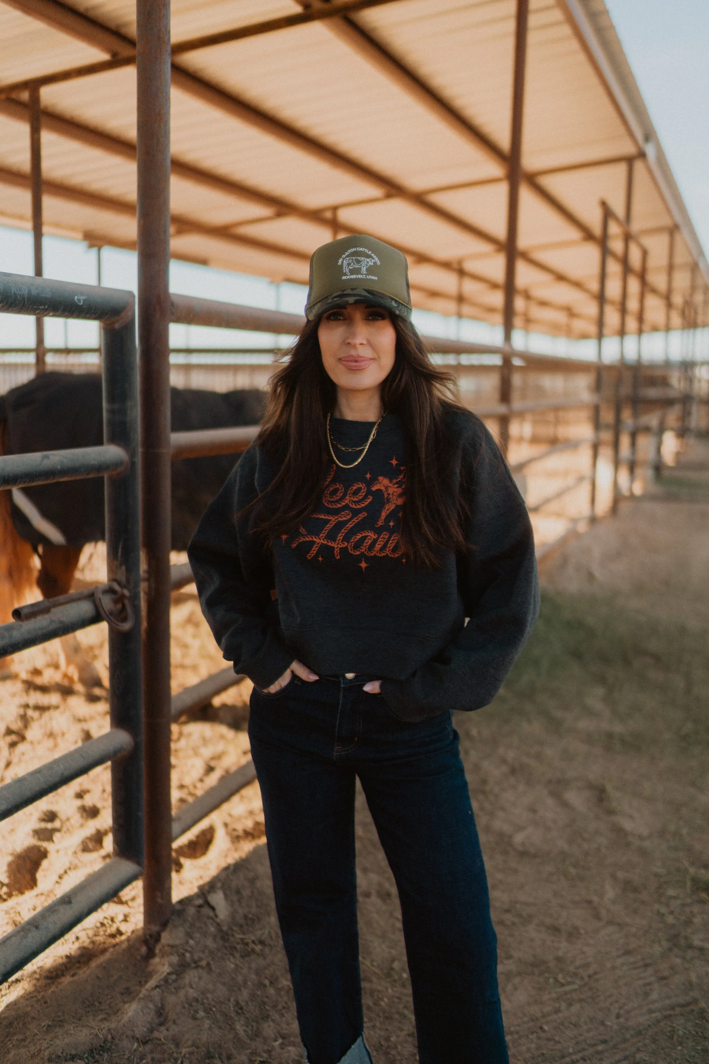 Yeehaw Cowboy Sweatshirt sold by Goldie Lew product image thumbnail 3