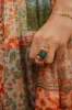 Aaliyah Ring | Pink Spiny Turquoise sold by Goldie Lew