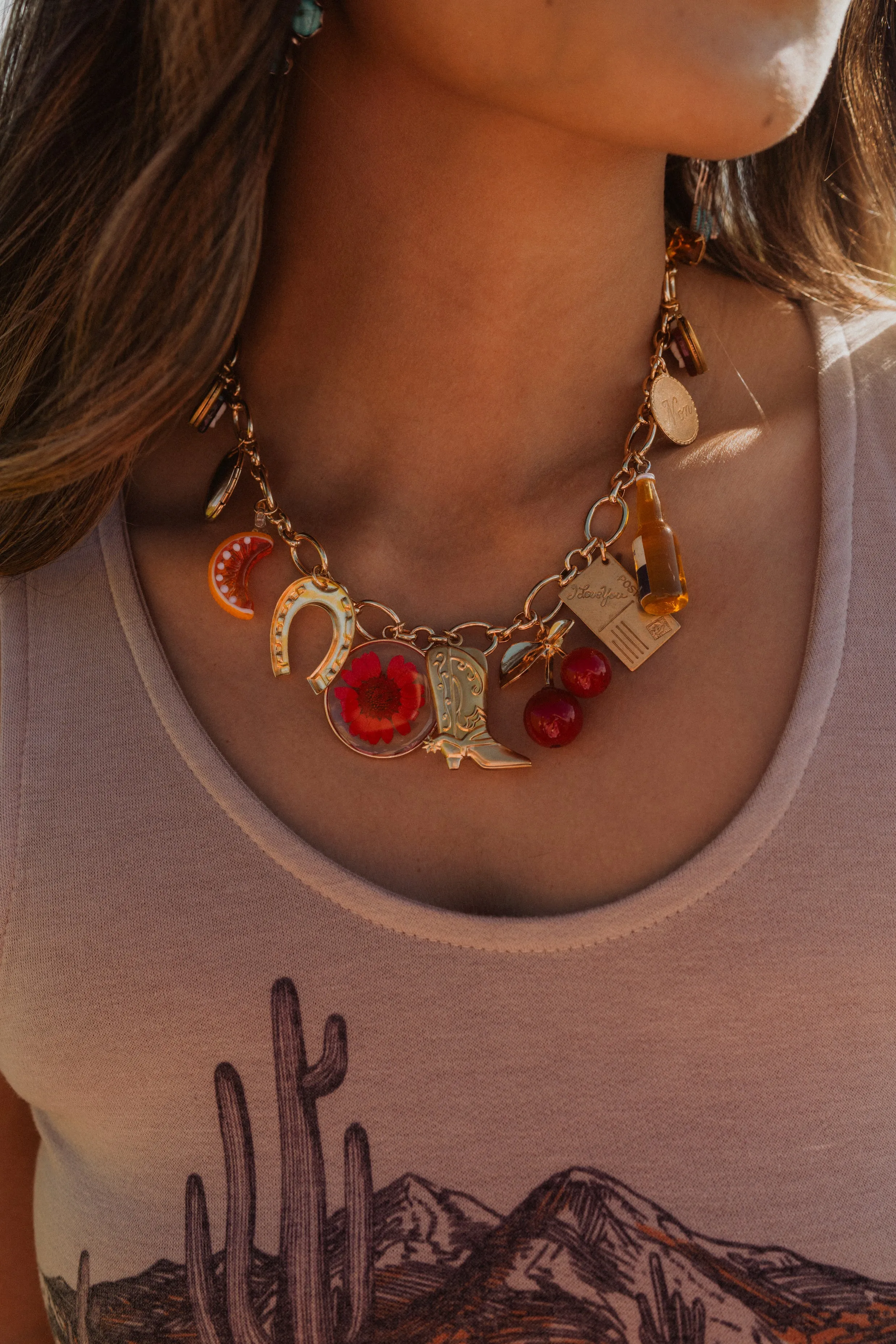 Summer Girly Charm Necklace sold by Goldie Lew product image thumbnail 3