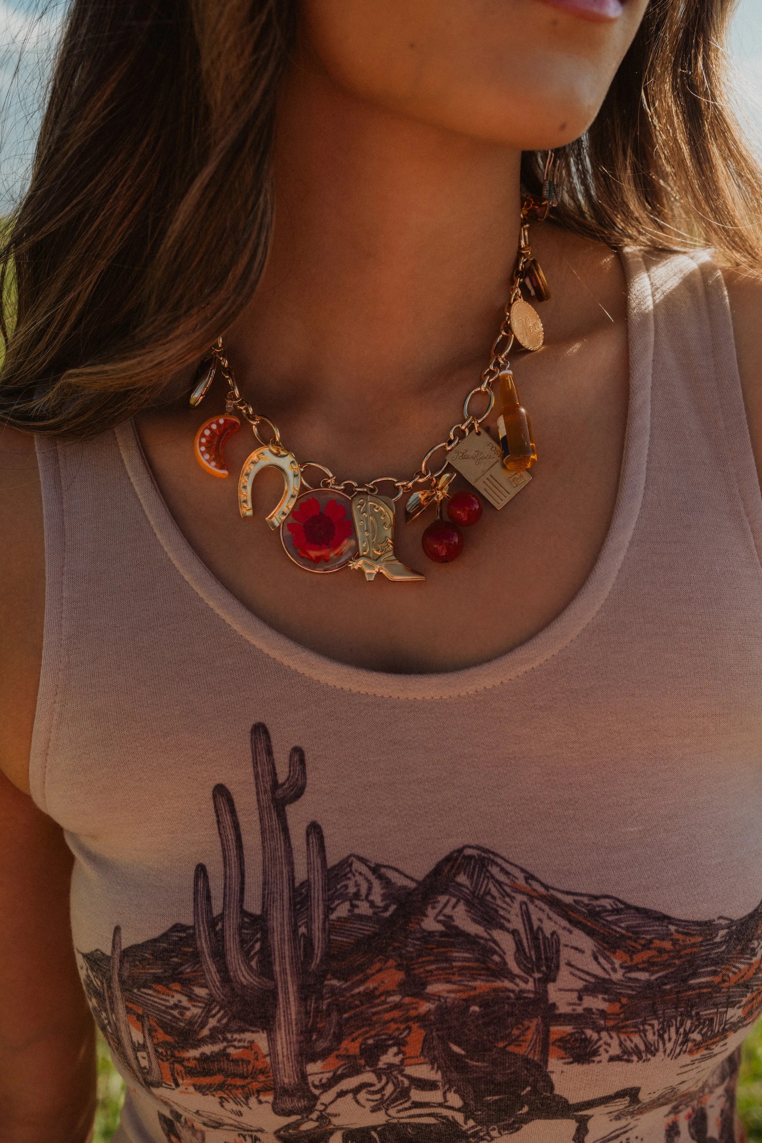 Summer Girly Charm Necklace sold by Goldie Lew product image thumbnail 2