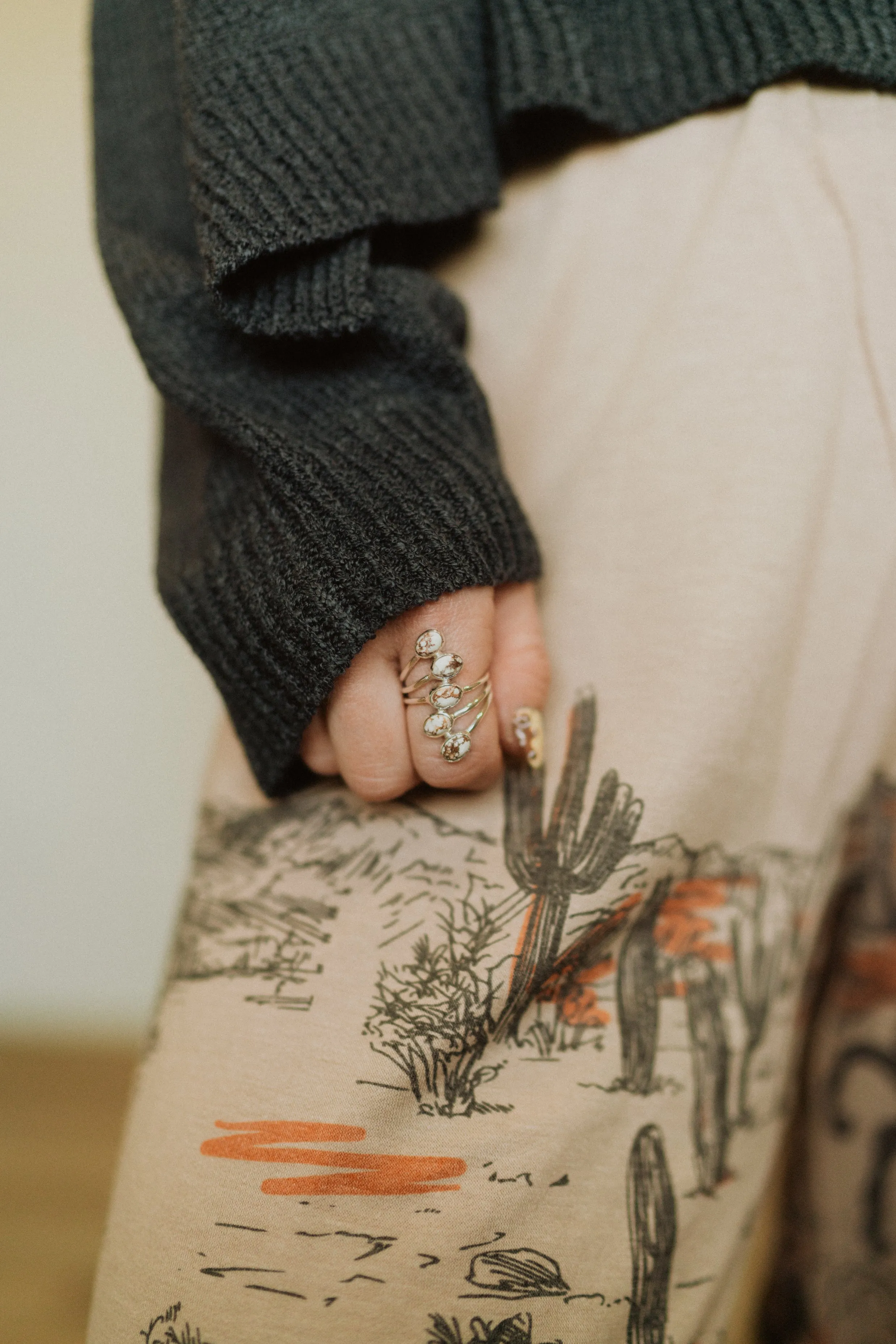 Clayton Ring | Wild Horse Jasper sold by Goldie Lew product image thumbnail 2