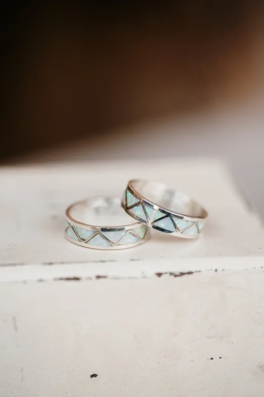 Rita Ring | White Opal sold by Goldie Lew