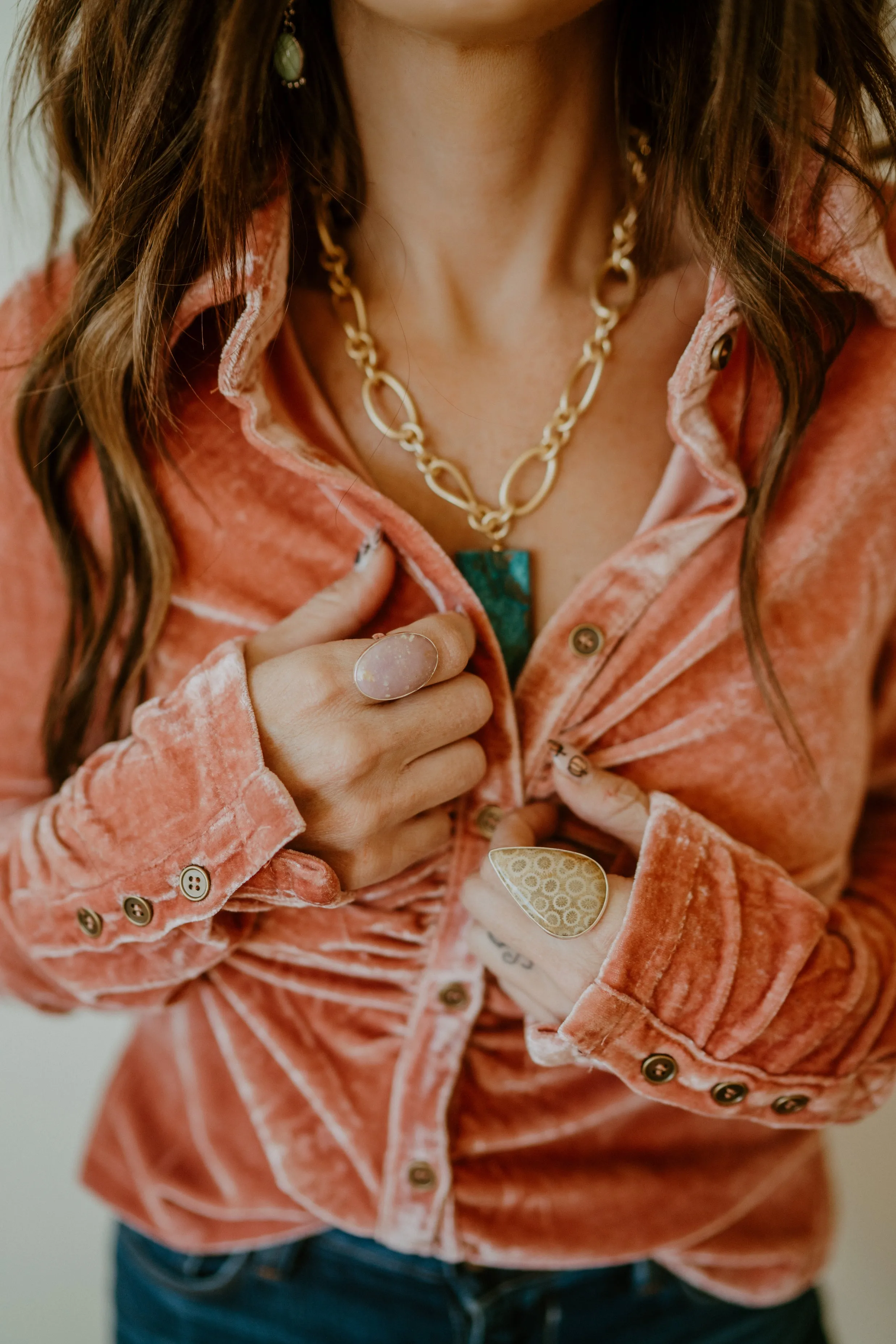 Neverland Ring | Phosphosiderite - FINAL SALE sold by Goldie Lew product image thumbnail 3