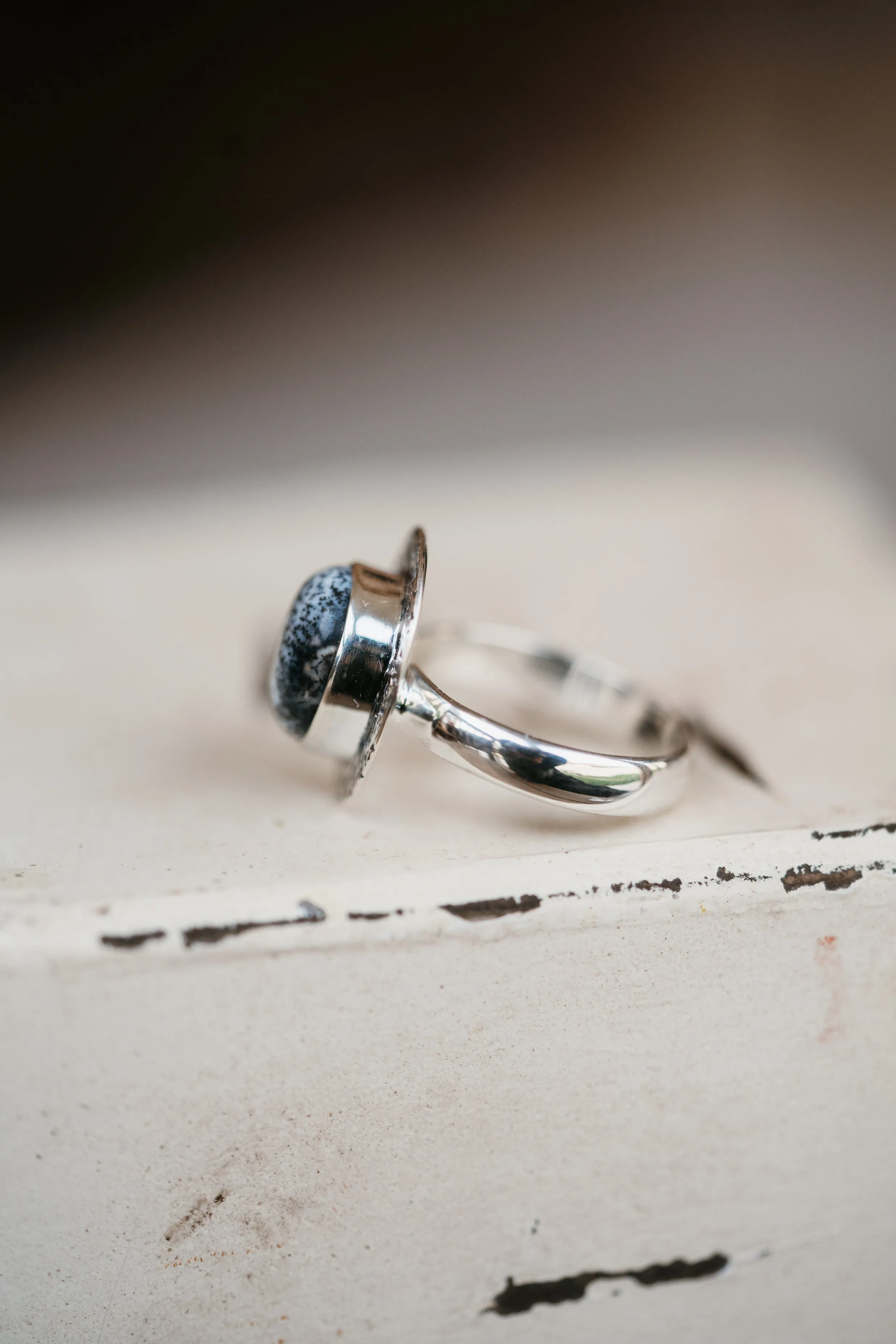 Camille Ring | Dendritic Opal sold by Goldie Lew product image thumbnail 5