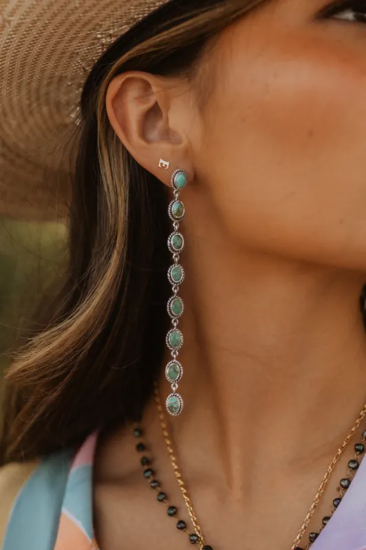 Shelly Earrings | Turquoise sold by Goldie Lew