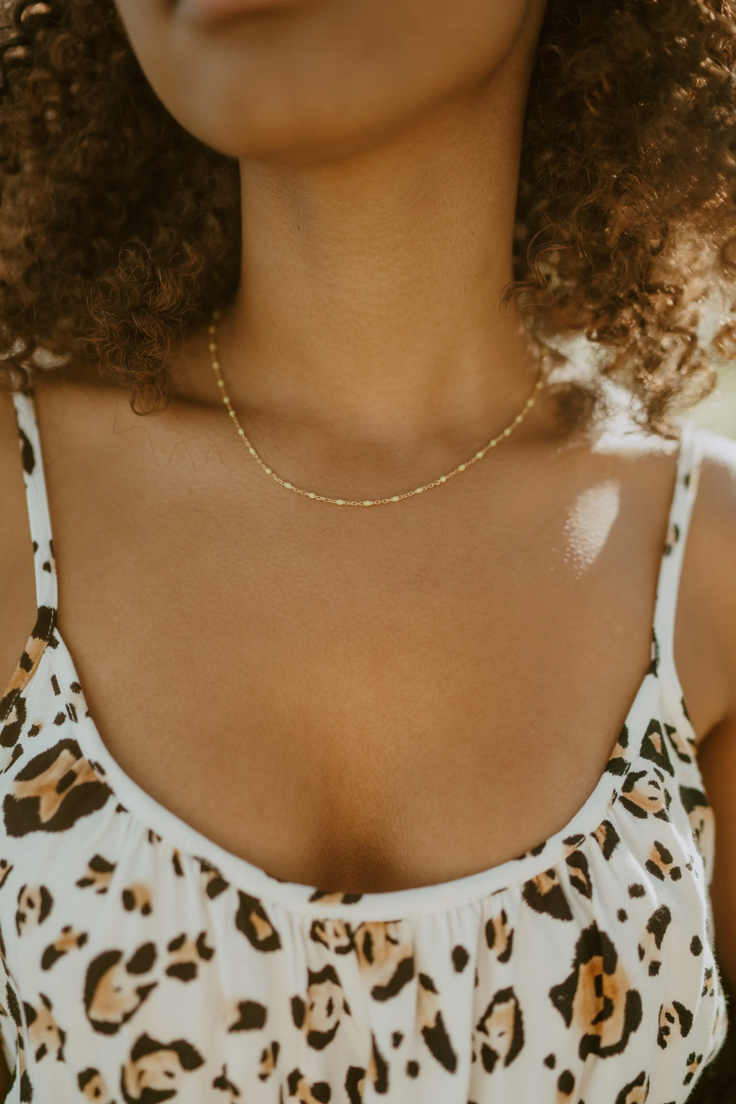 Maria Necklace | Yellow + Gold - FINAL SALE sold by Goldie Lew product image thumbnail 2
