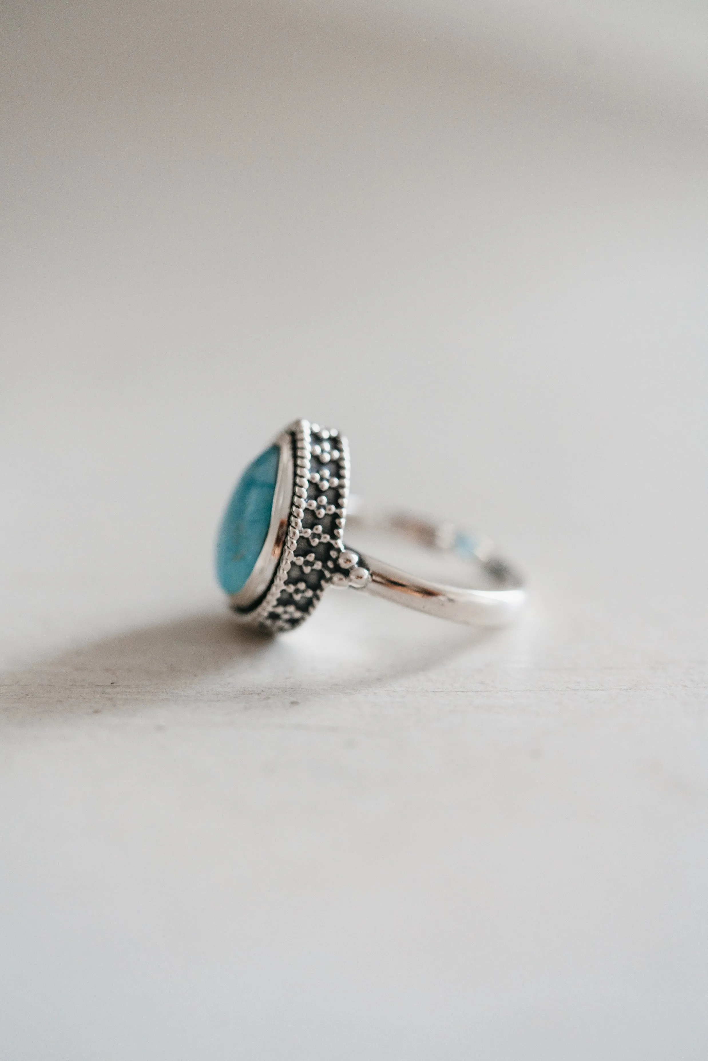 Ethan Ring | Larimar sold by Goldie Lew product image thumbnail 3