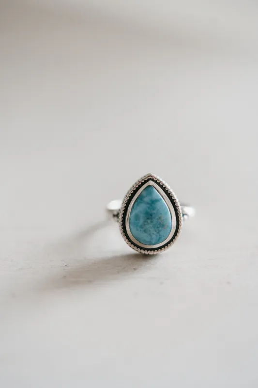 Ethan Ring | Larimar sold by Goldie Lew