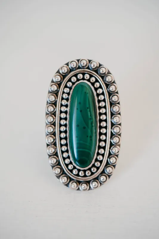 Glover Ring | Malachite sold by Goldie Lew