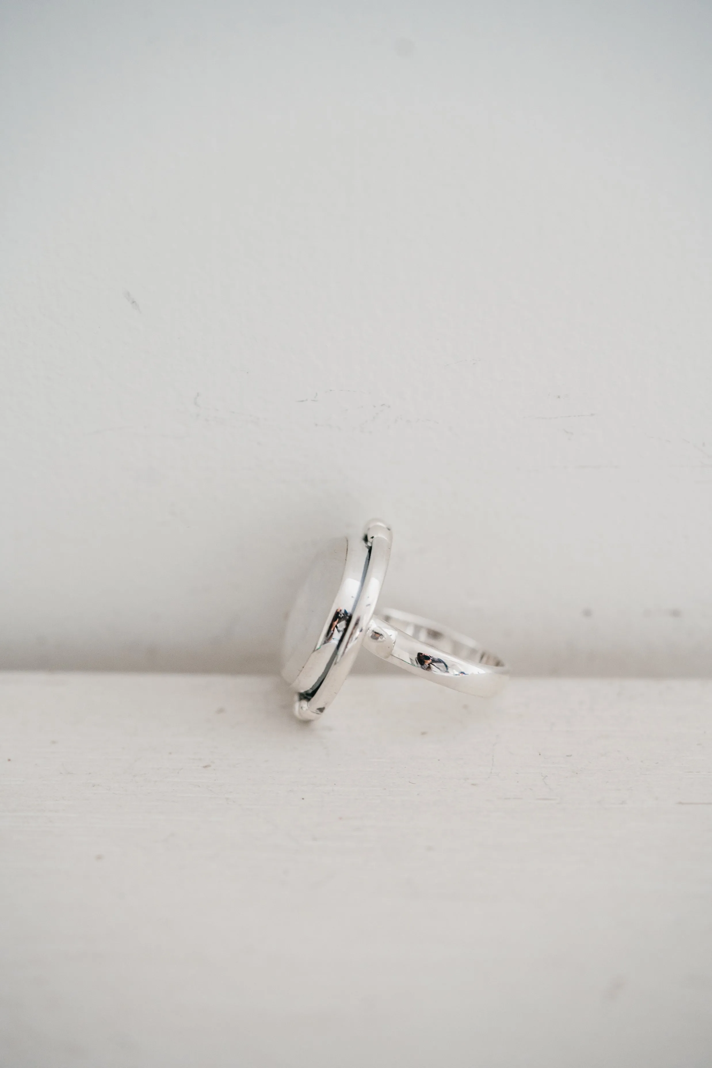 Vita Ring | Rainbow Moonstone sold by Goldie Lew product image thumbnail 3