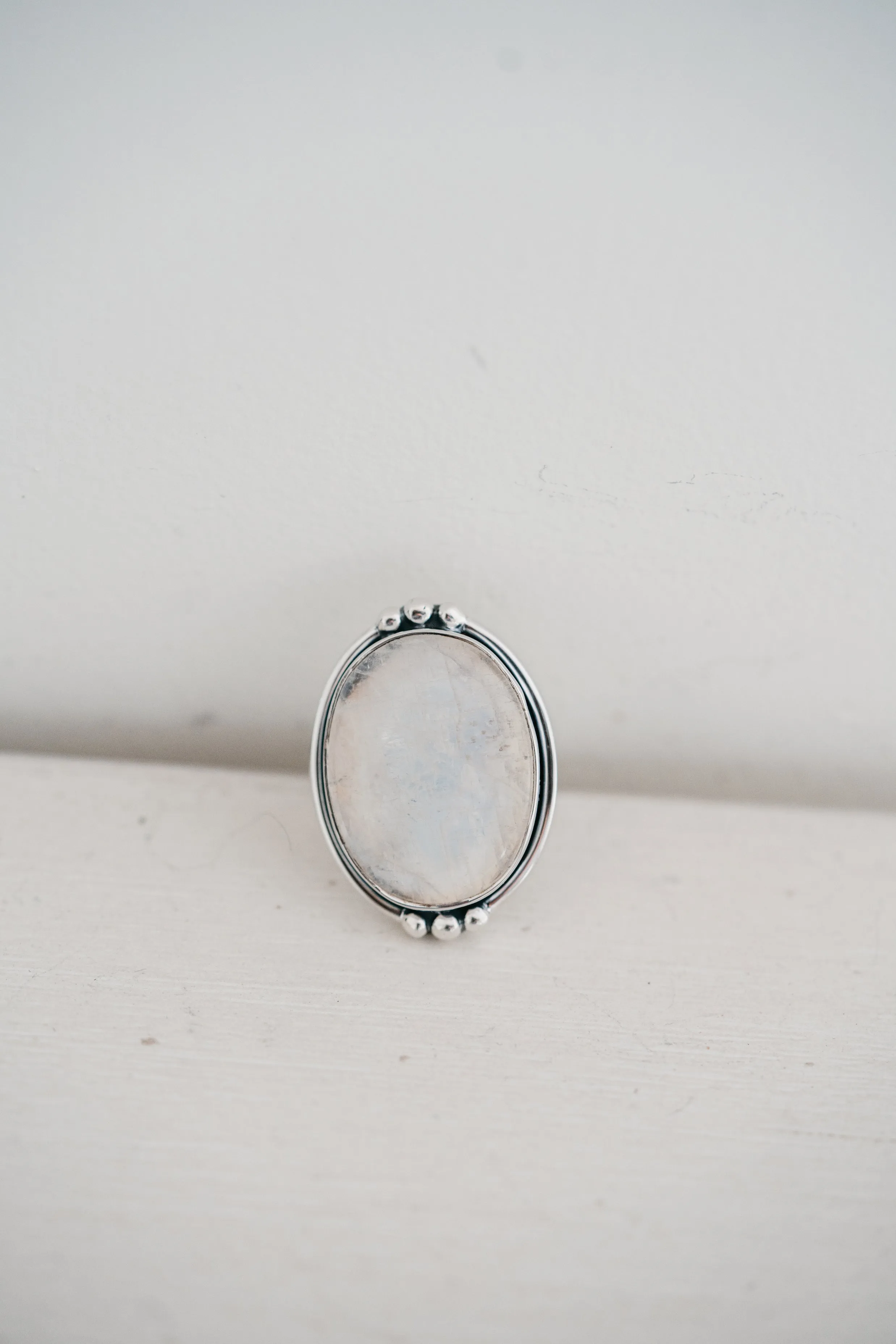 Vita Ring | Rainbow Moonstone sold by Goldie Lew