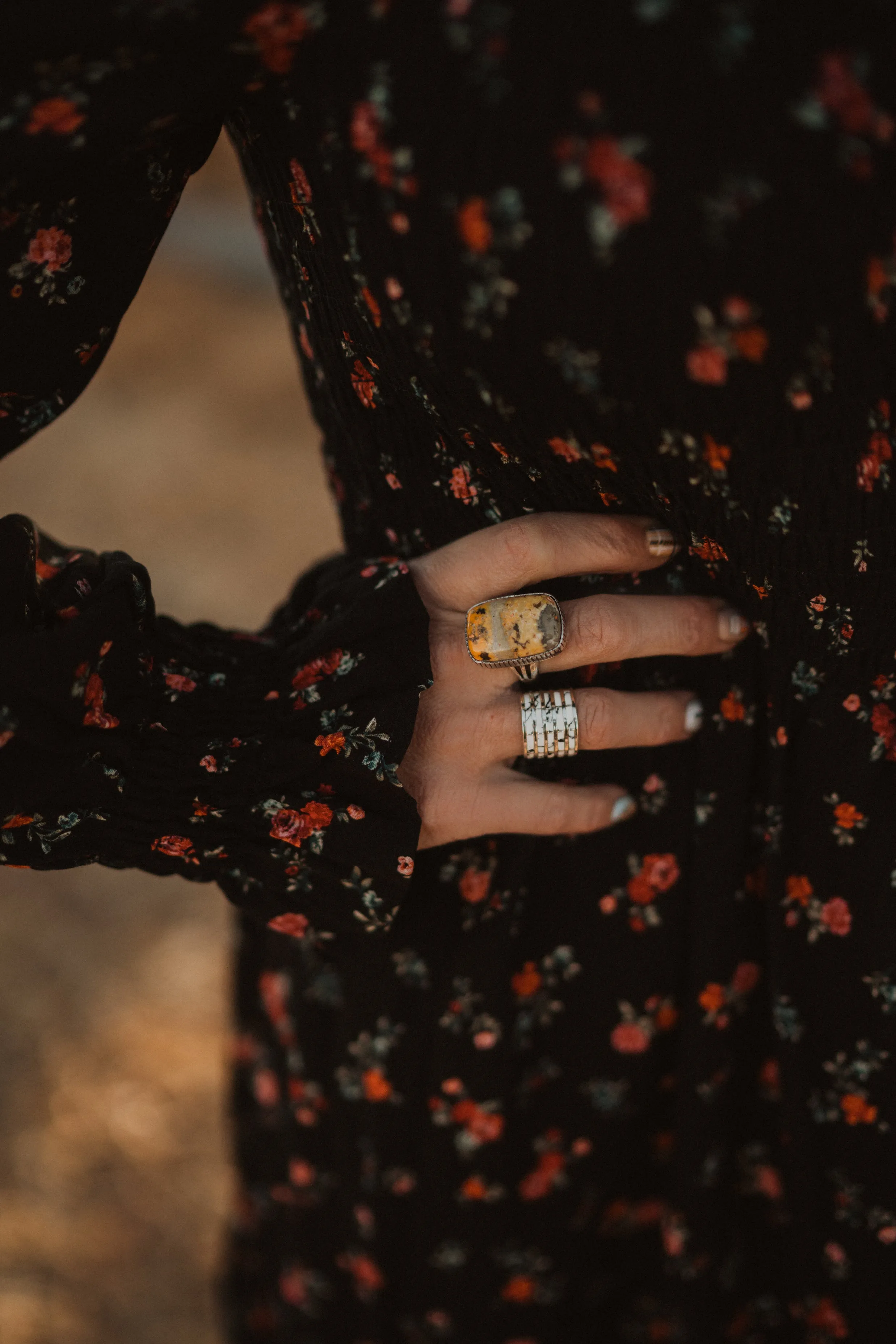 Ralphy Ring | Bumble Bee Jasper sold by Goldie Lew product image thumbnail 3