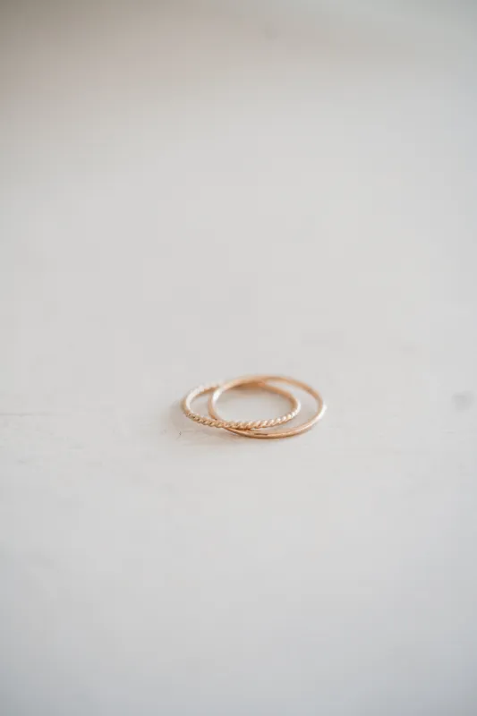 Double Band Rope Ring sold by Goldie Lew