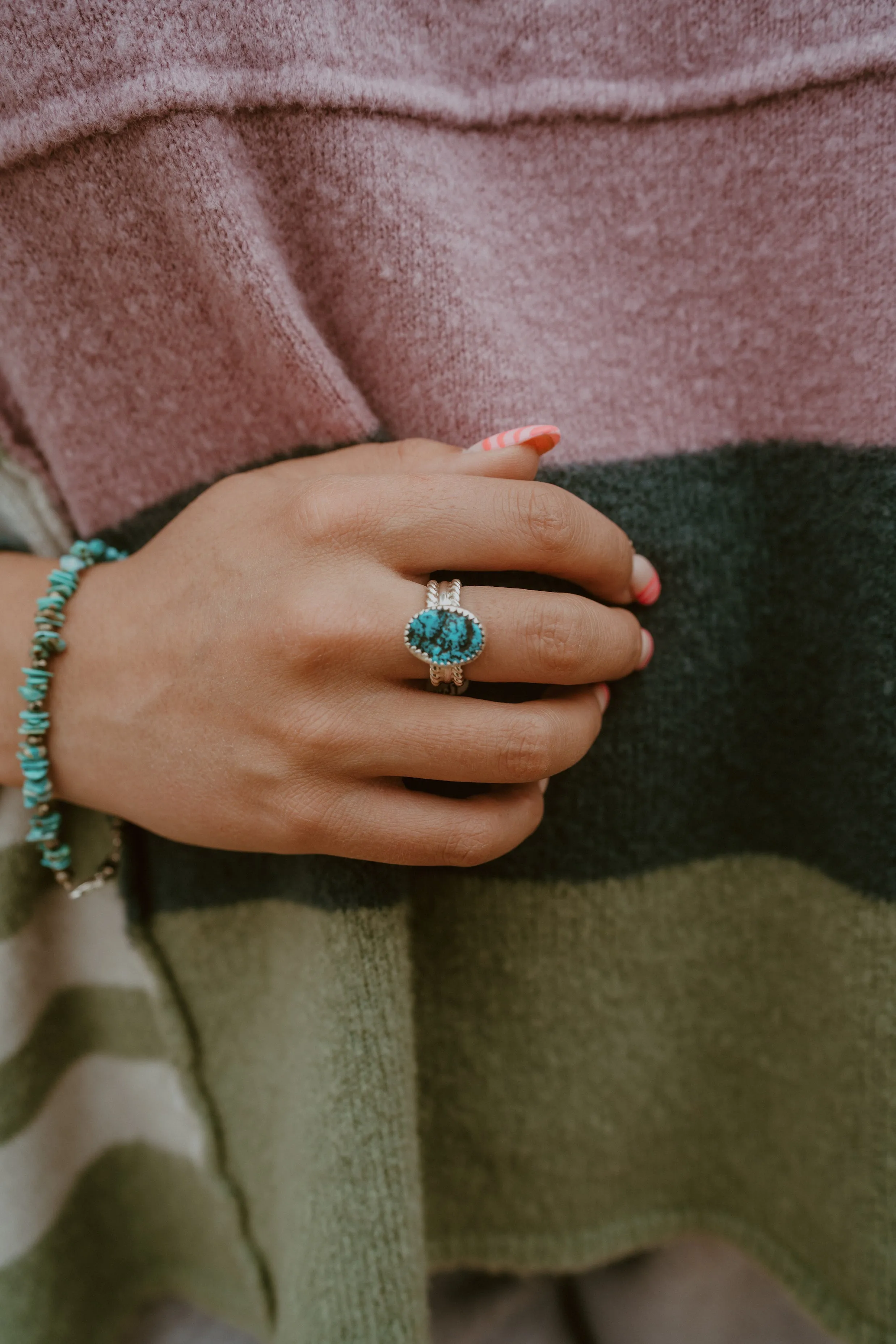 Rochelle Ring | Turquoise sold by Goldie Lew product image thumbnail 2