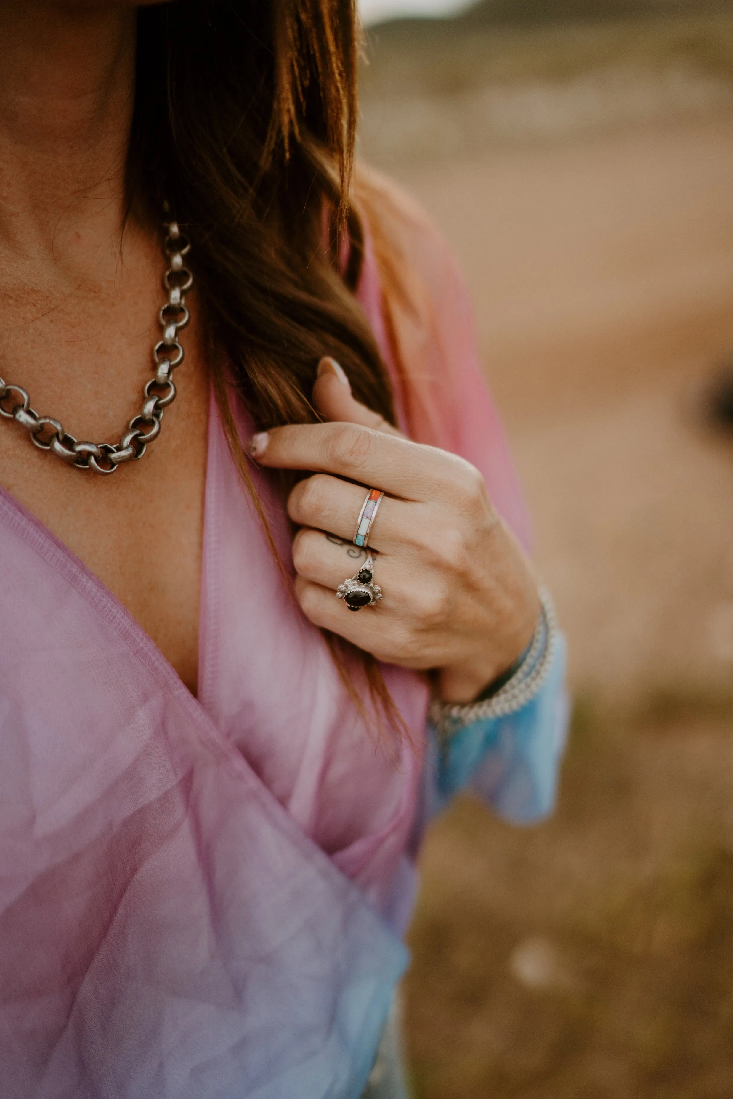 Jonas Ring | Colorful Opal sold by Goldie Lew product image thumbnail 2