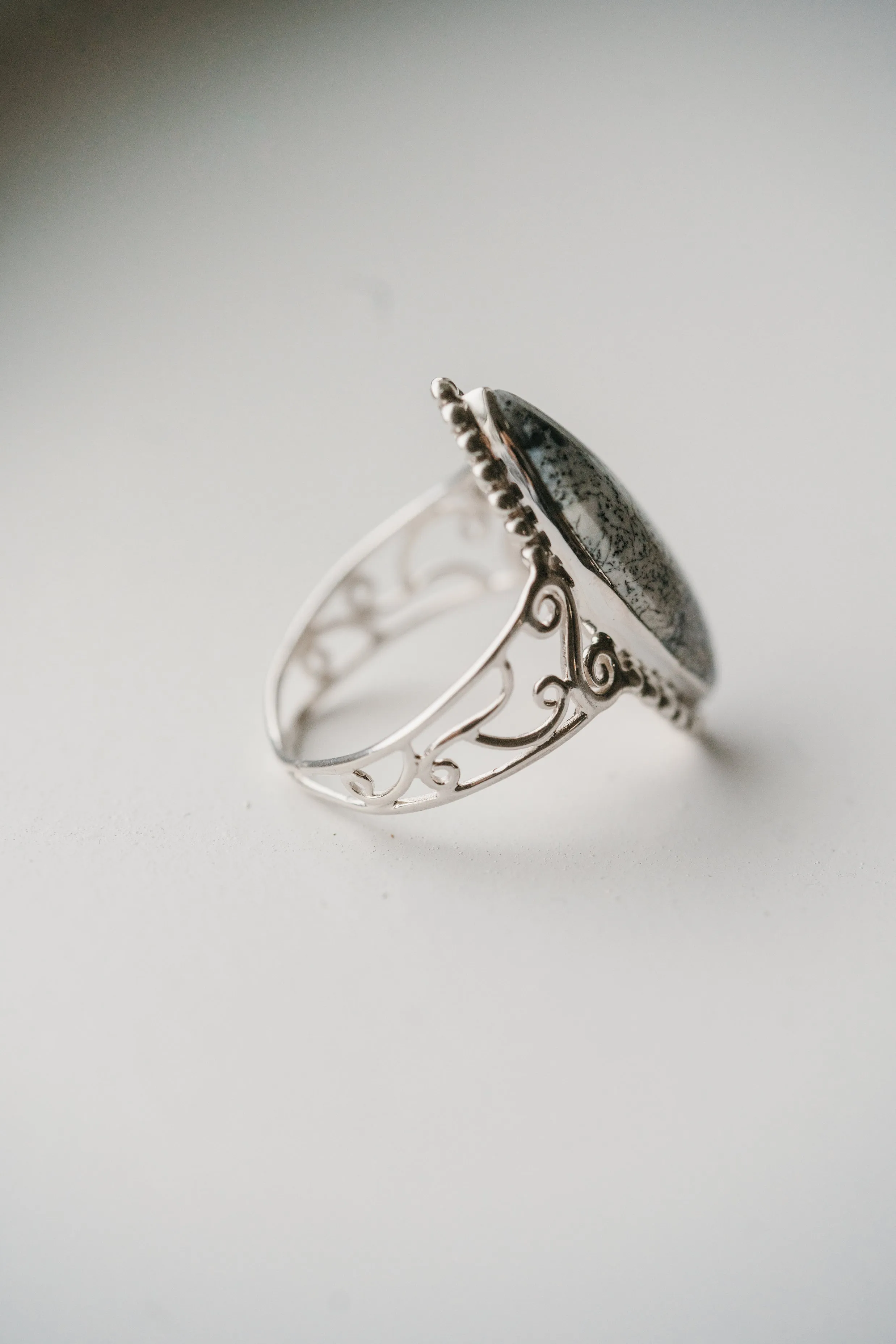 Baylee Ring | Dendritic Opal sold by Goldie Lew product image thumbnail 3