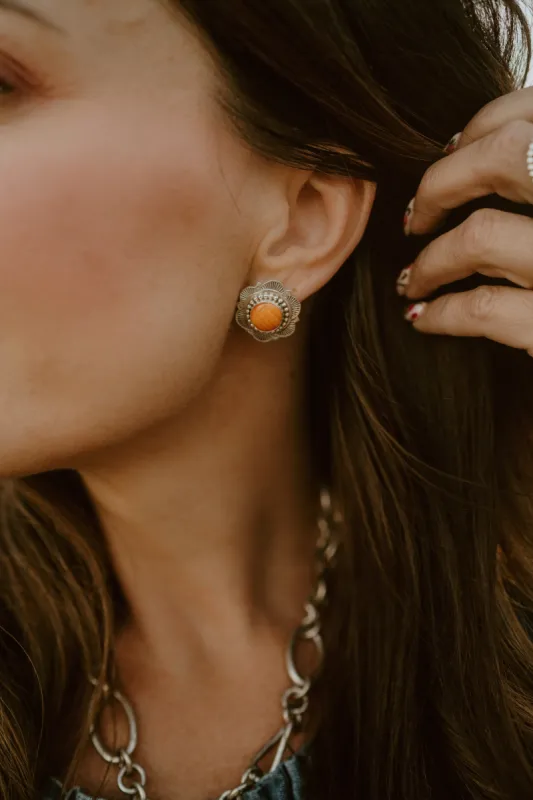 Julius Studs | Orange sold by Goldie Lew