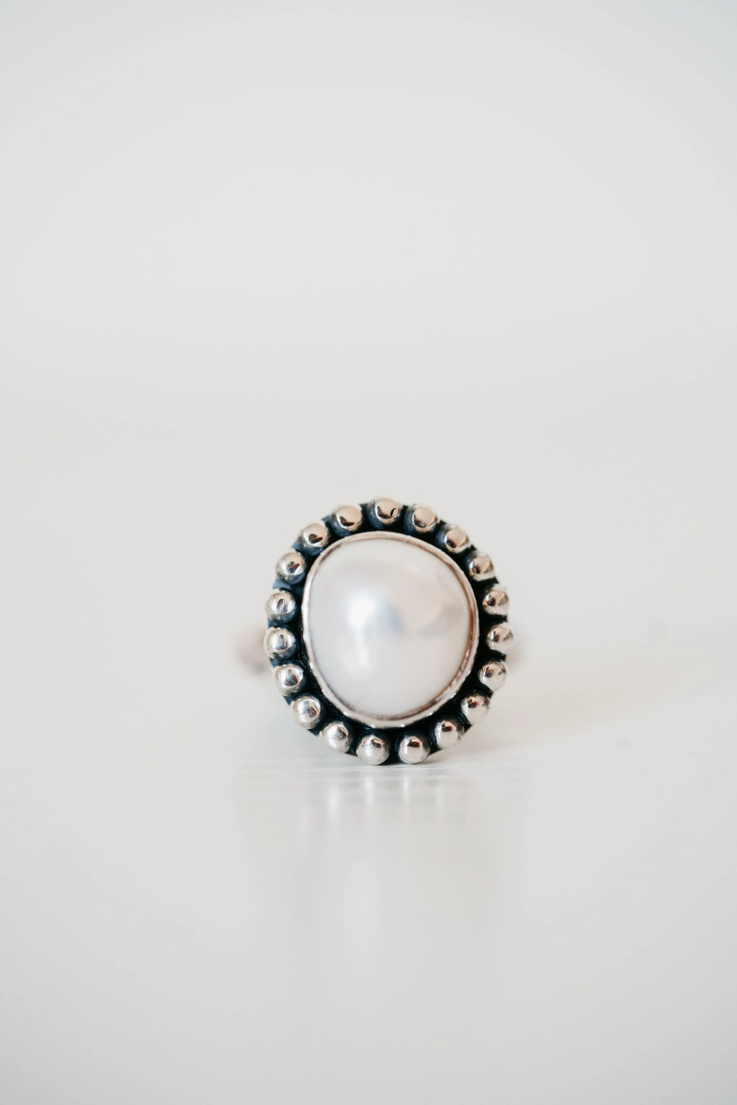 Elmira Ring | Fresh Water Pearl sold by Goldie Lew
