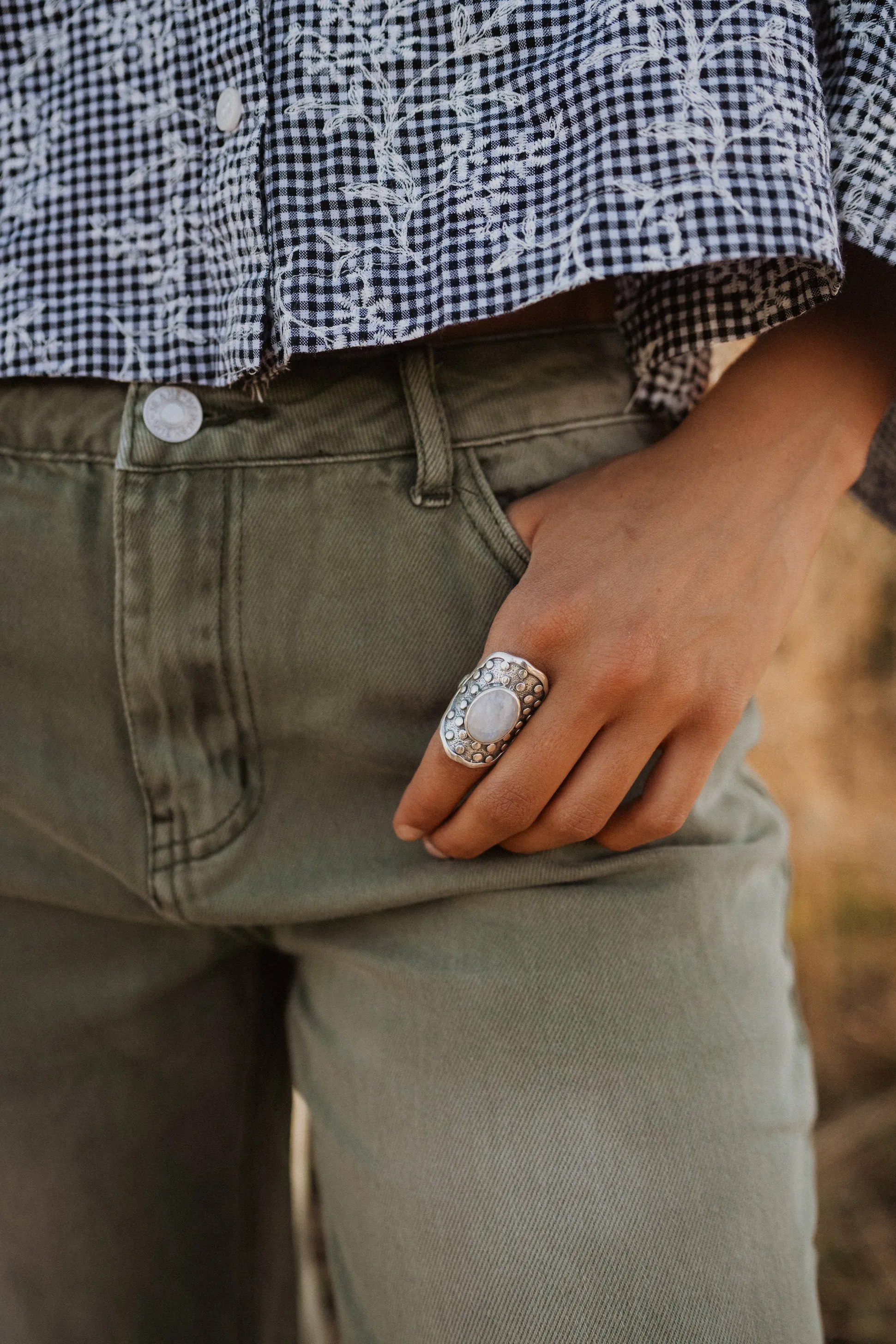Estrella Ring | Moonstone sold by Goldie Lew product image thumbnail 2