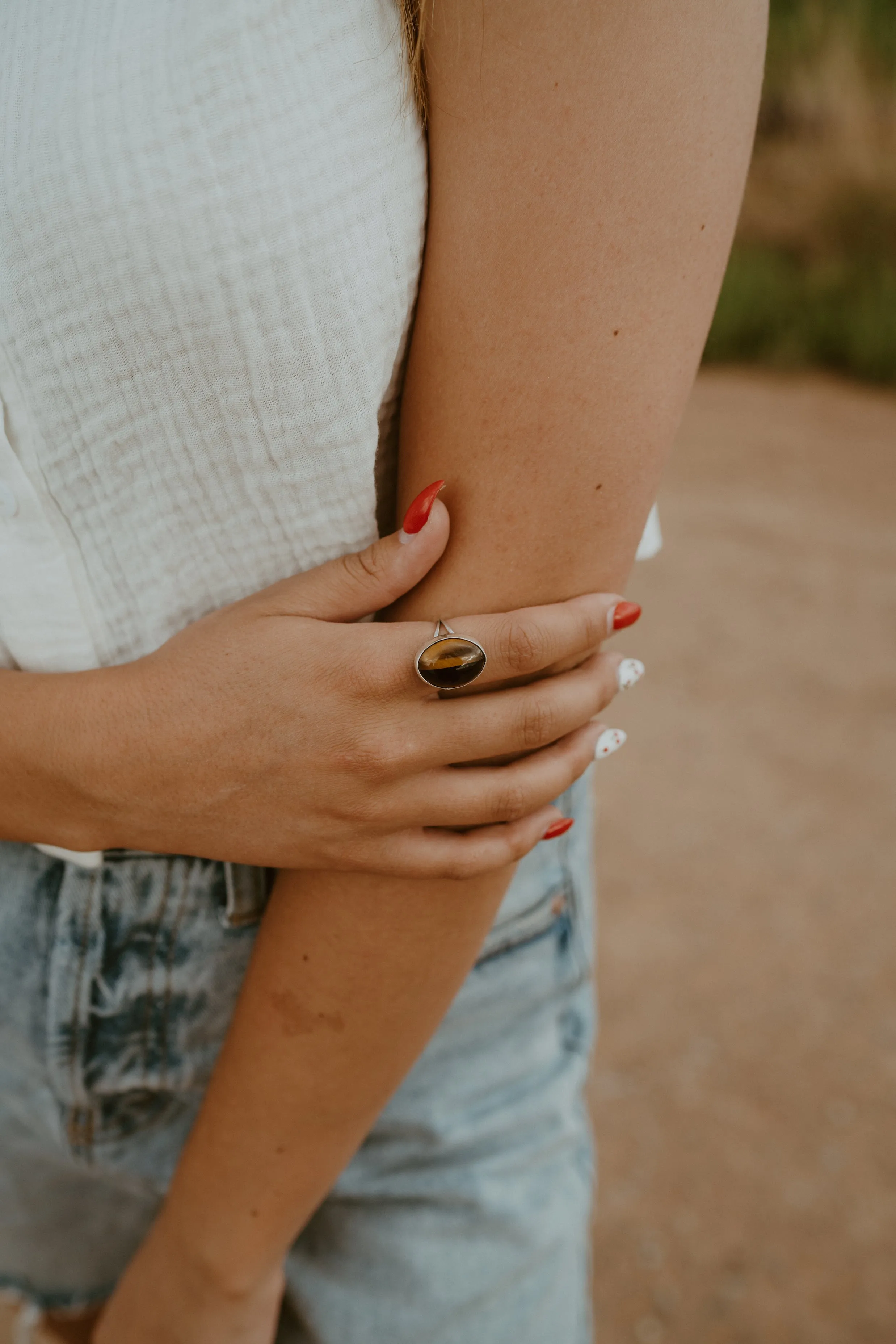 Ronnie Ring | Tiger's Eye sold by Goldie Lew product image thumbnail 3