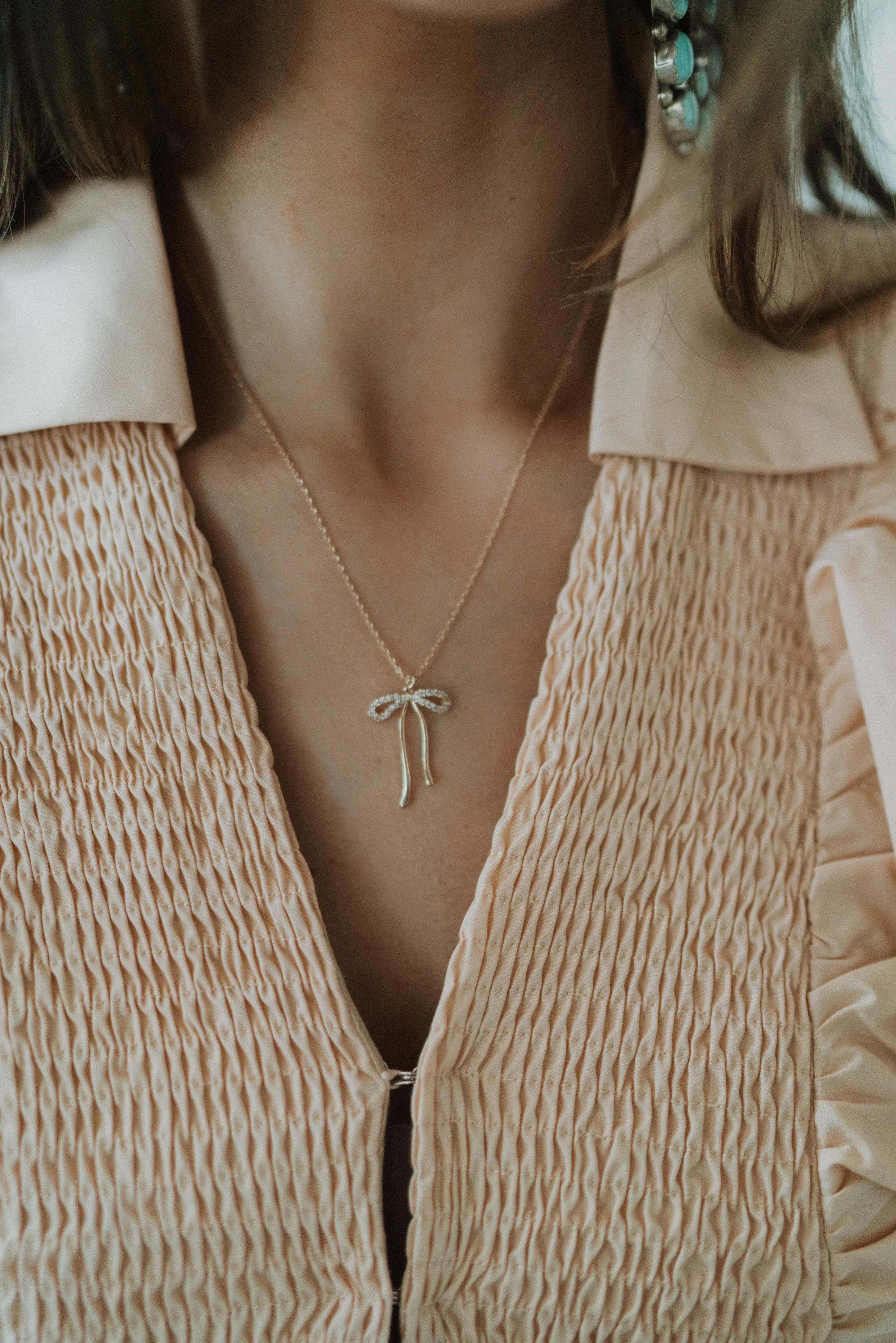 Bow So Cute Necklace sold by Goldie Lew