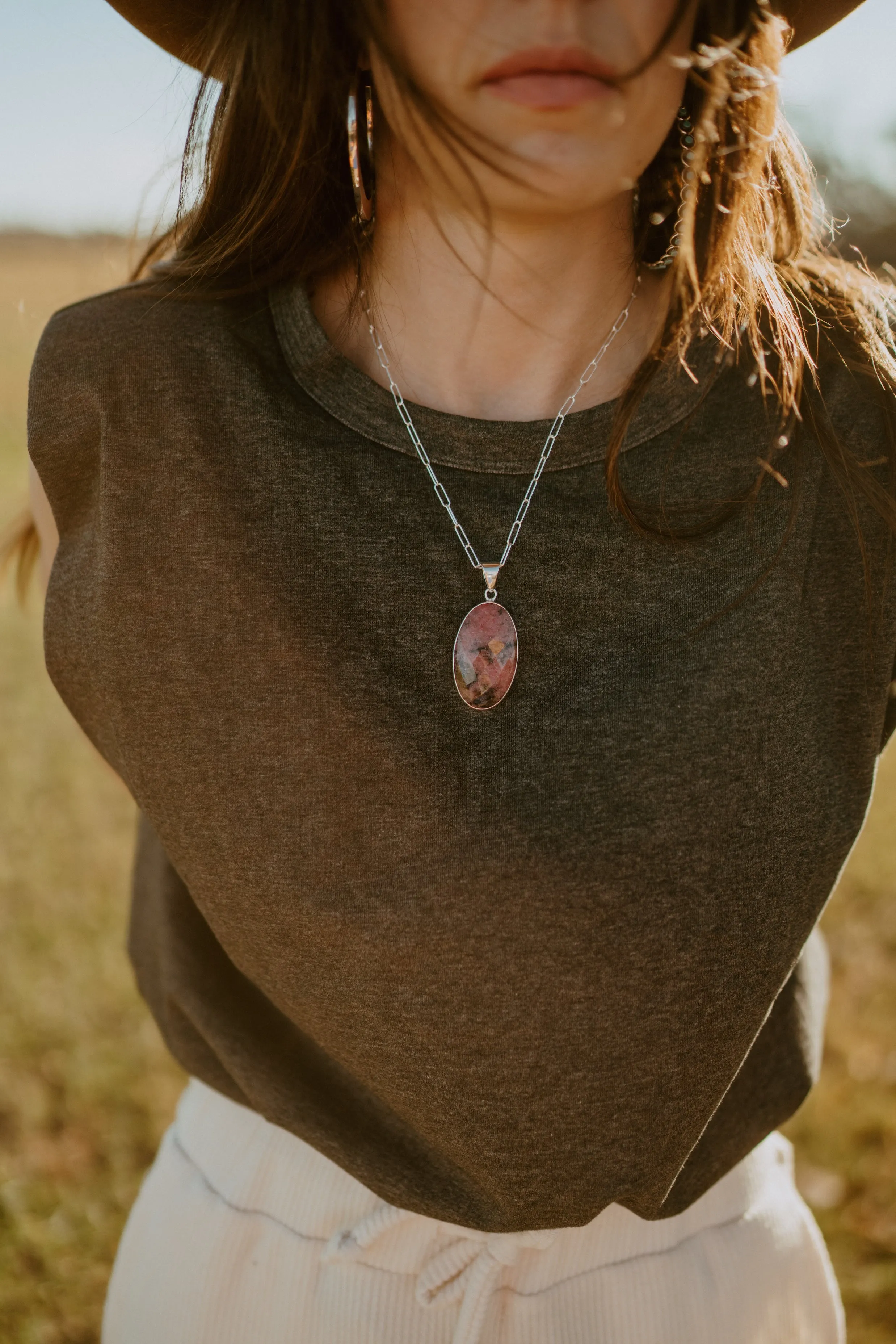 Oaks Necklace | Pink sold by Goldie Lew product image thumbnail 2