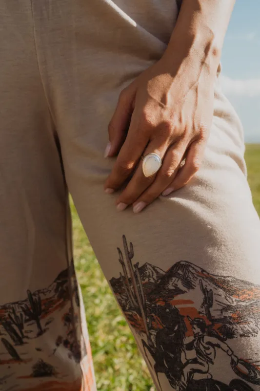 Daja Ring | White Titanium Druse sold by Goldie Lew