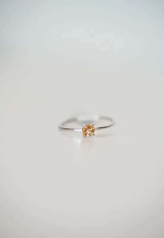 Brunie Ring | Gold Citrine sold by Goldie Lew