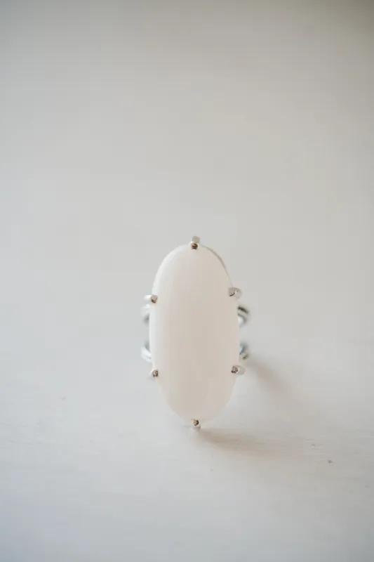 Lynn Ring | White Scolecite - FINAL SALE sold by Goldie Lew