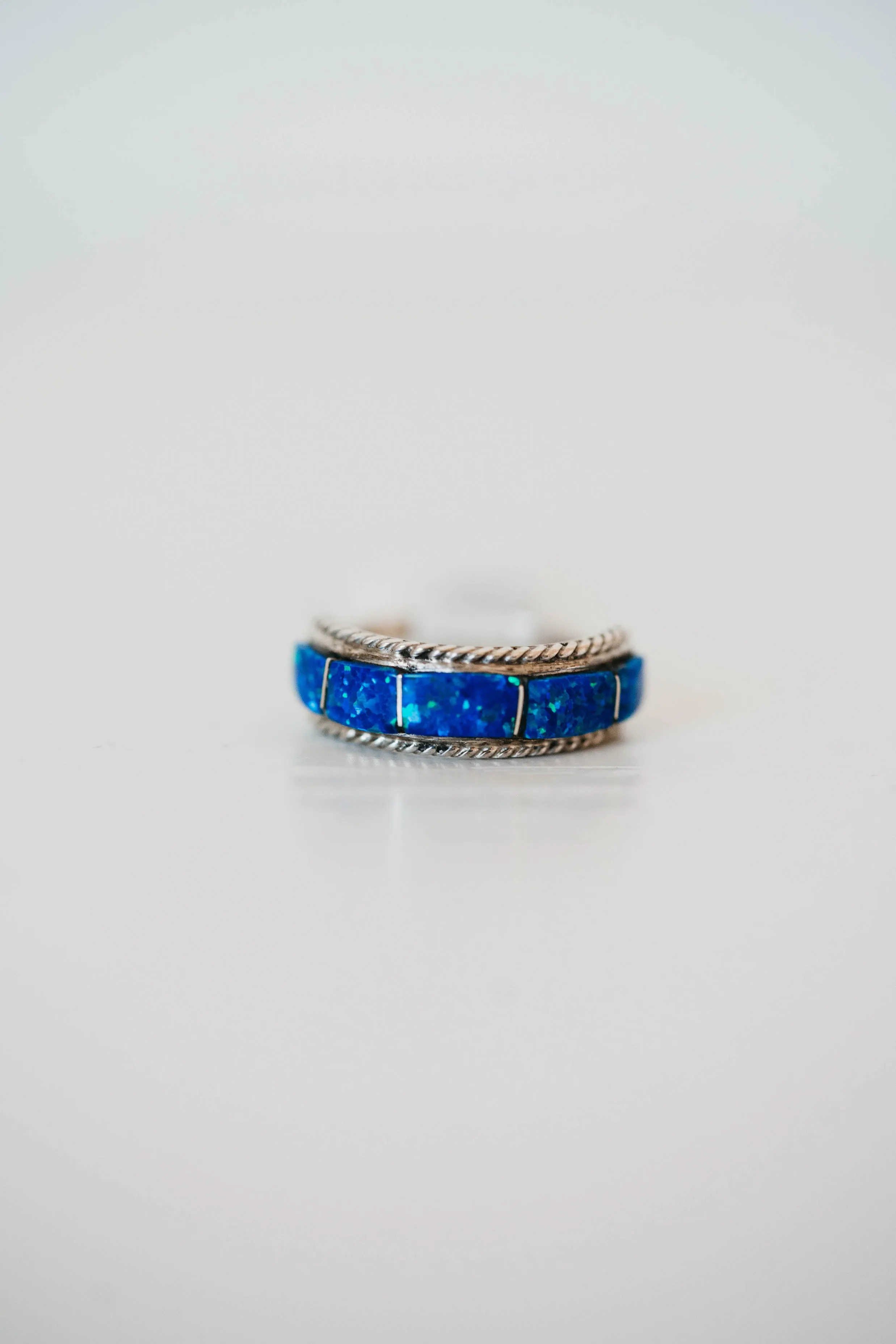 Chloe Ring | Blue Opal - FINAL SALE sold by Goldie Lew