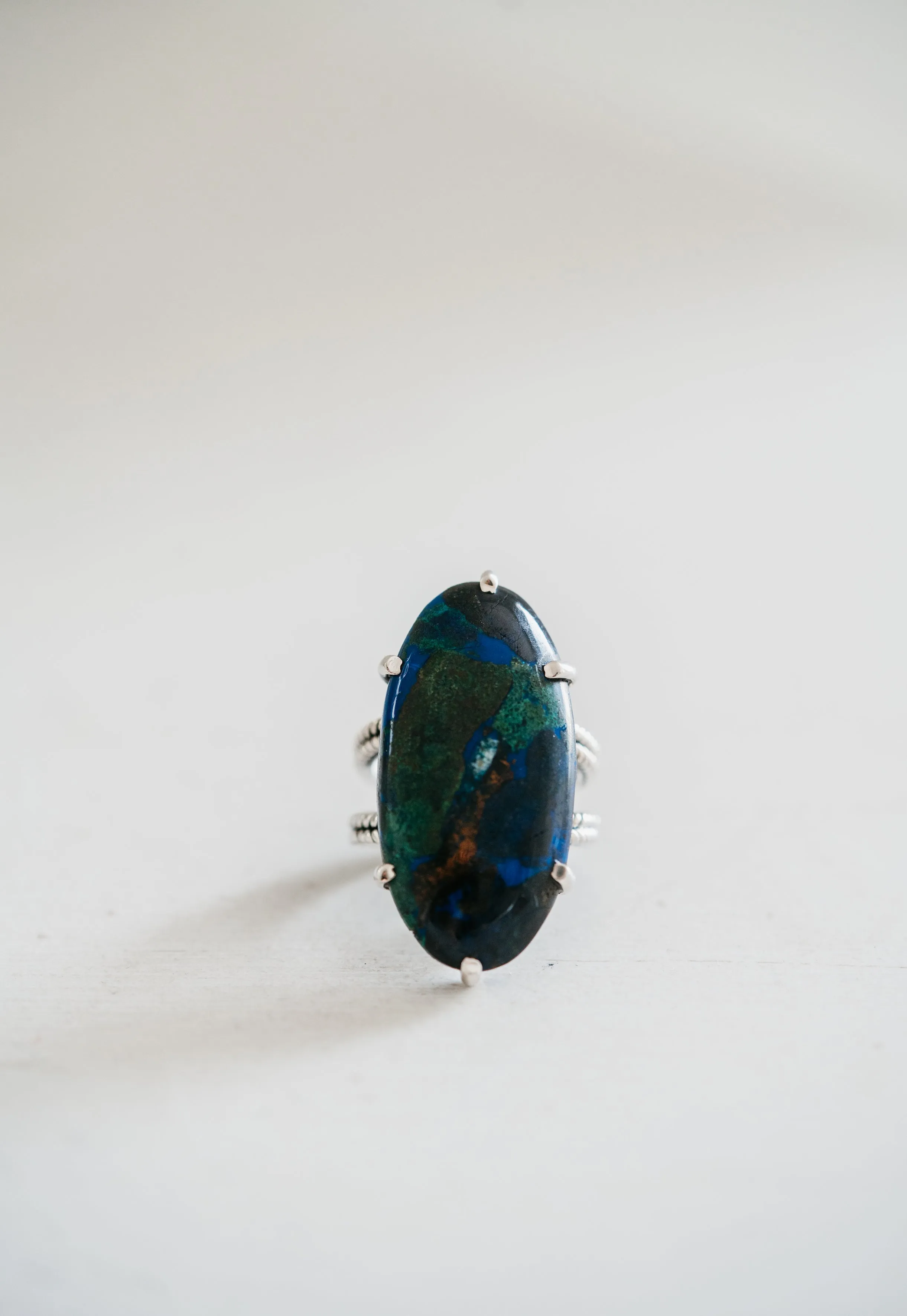 Lynn Ring | Amazonite Malachite - FINAL SALE sold by Goldie Lew