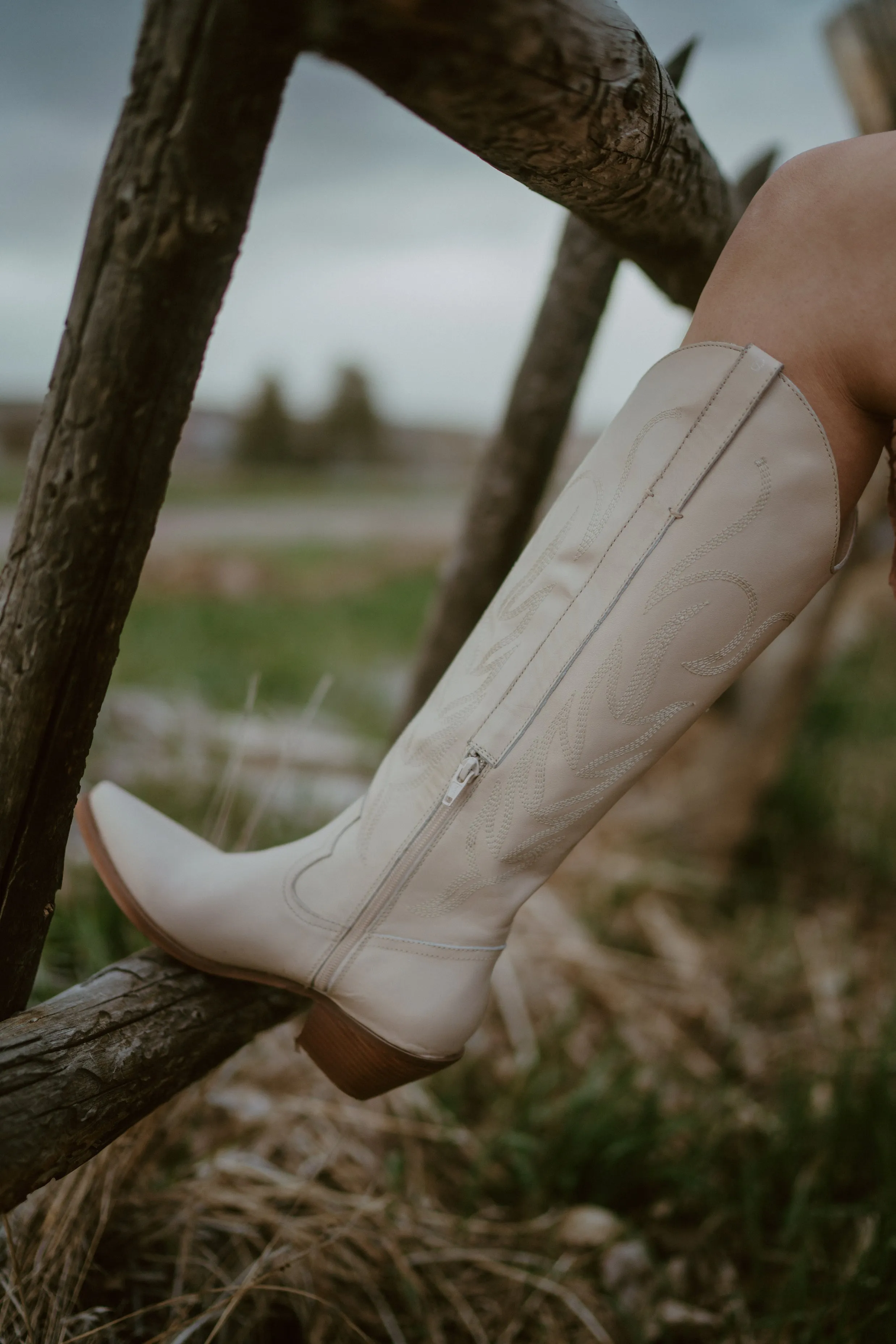 Agency Boots | Ivory sold by Goldie Lew product image thumbnail 4