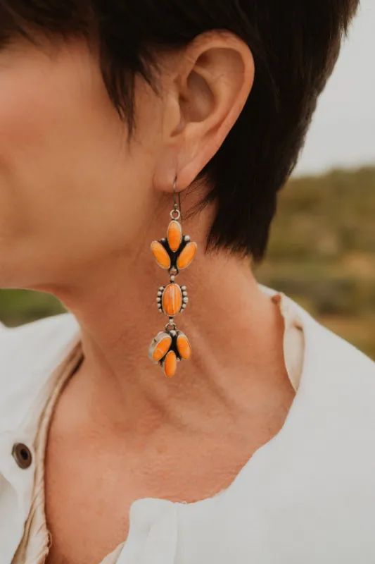 Reema Earrings | Spiny Oyster sold by Goldie Lew