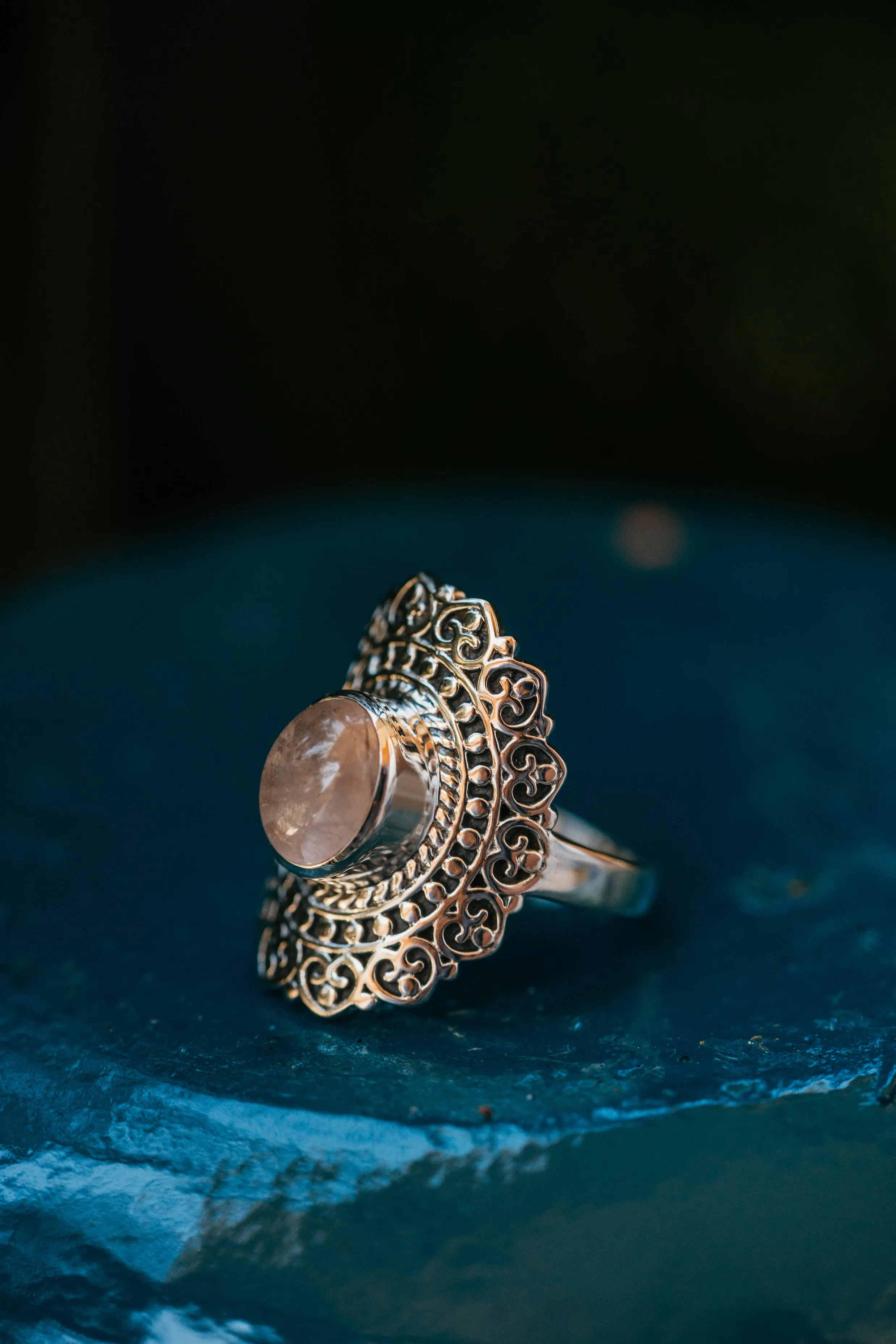 Claire Ring | Rose Quartz - FINAL SALE sold by Goldie Lew product image thumbnail 2