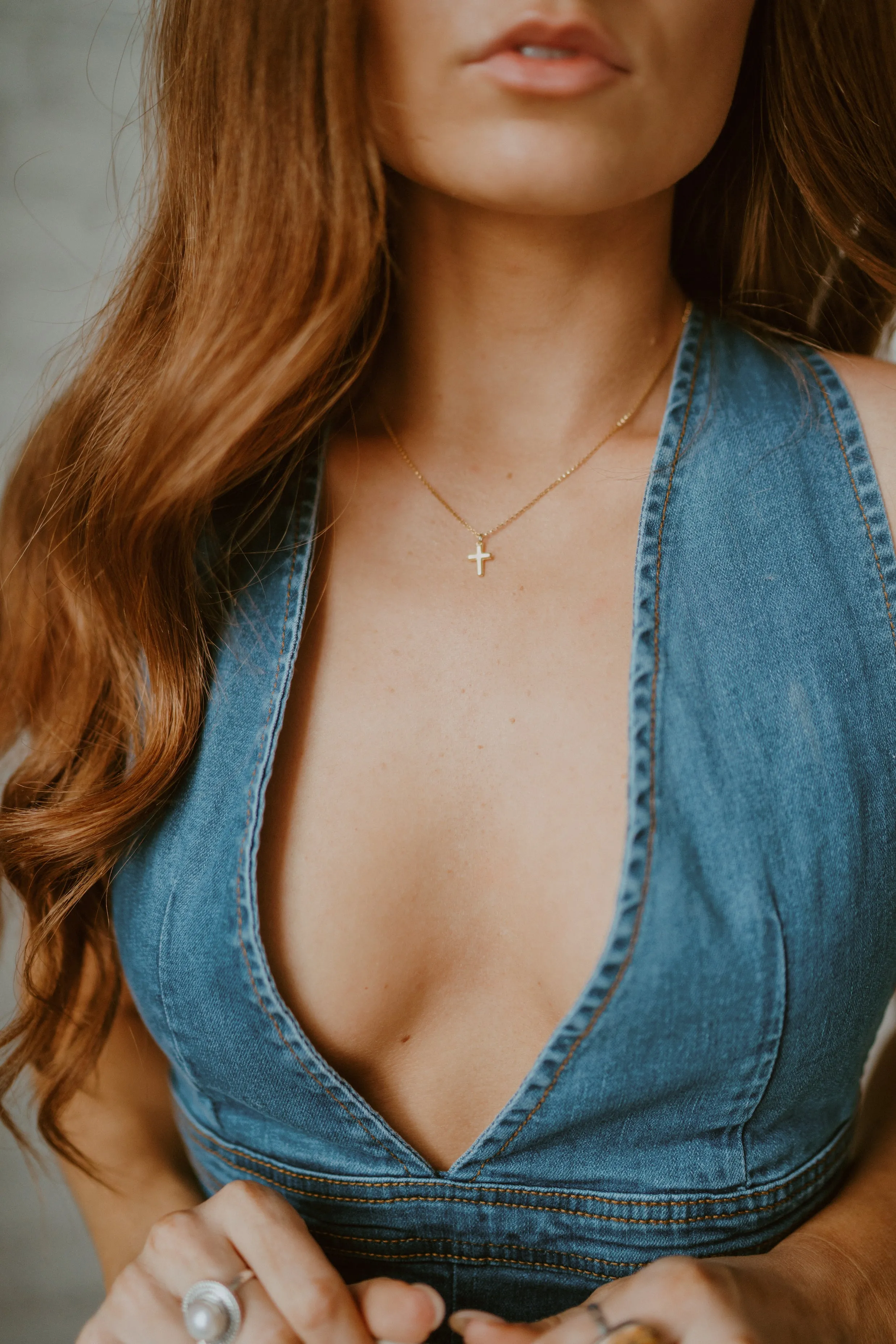 Kella Cross Necklace | #2 sold by Goldie Lew product image thumbnail 2