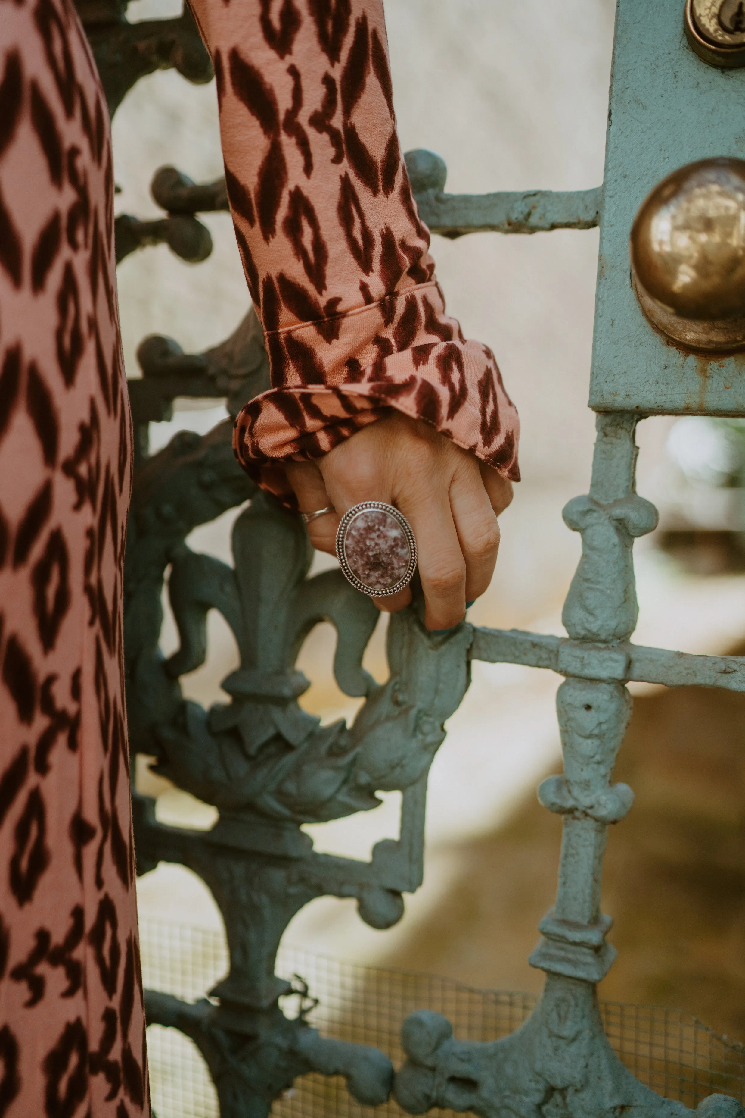 Cordelia Ring | #2 | Lepidolite sold by Goldie Lew product image thumbnail 2