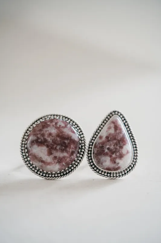 Cordelia Ring | #2 | Lepidolite sold by Goldie Lew