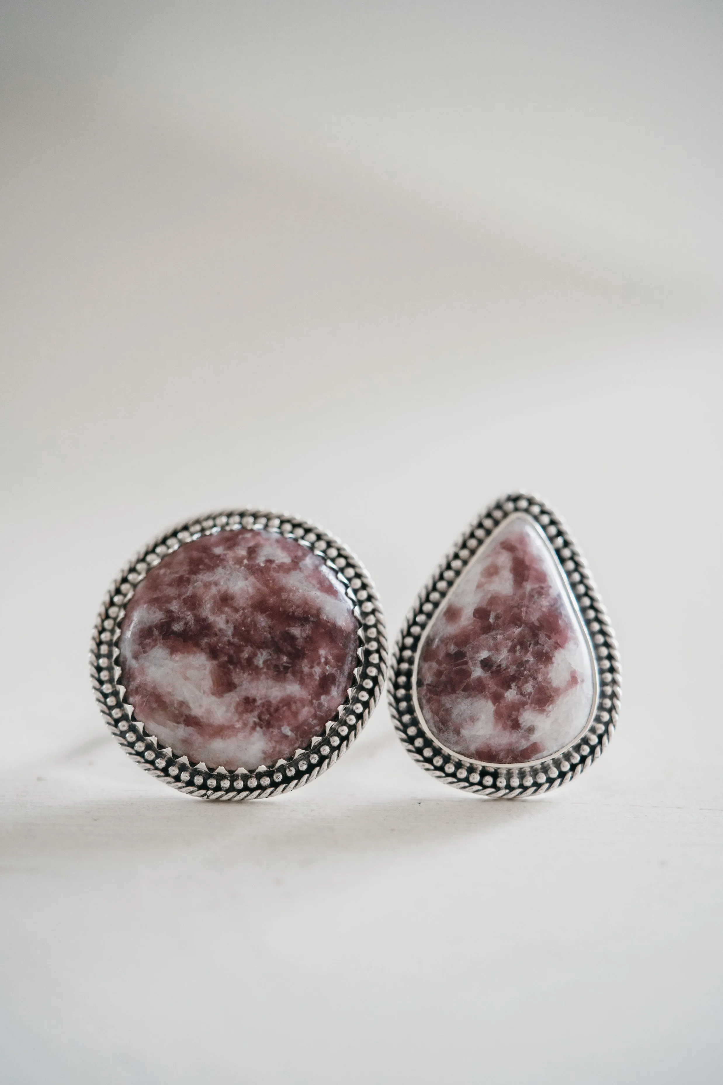 Cordelia Ring | #2 | Lepidolite sold by Goldie Lew